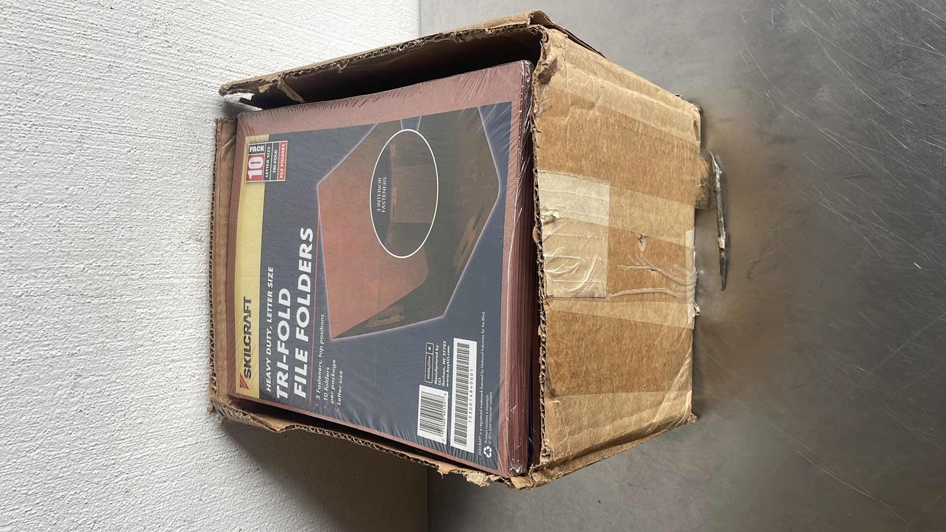 Photo 1 of SKILCRAFT TRIFOLD FILE FOLDERS 10-10PACKS