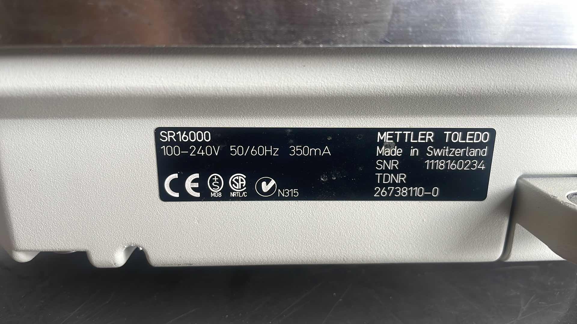 Photo 1 of Mettler Toledo Precision Balance SG16000