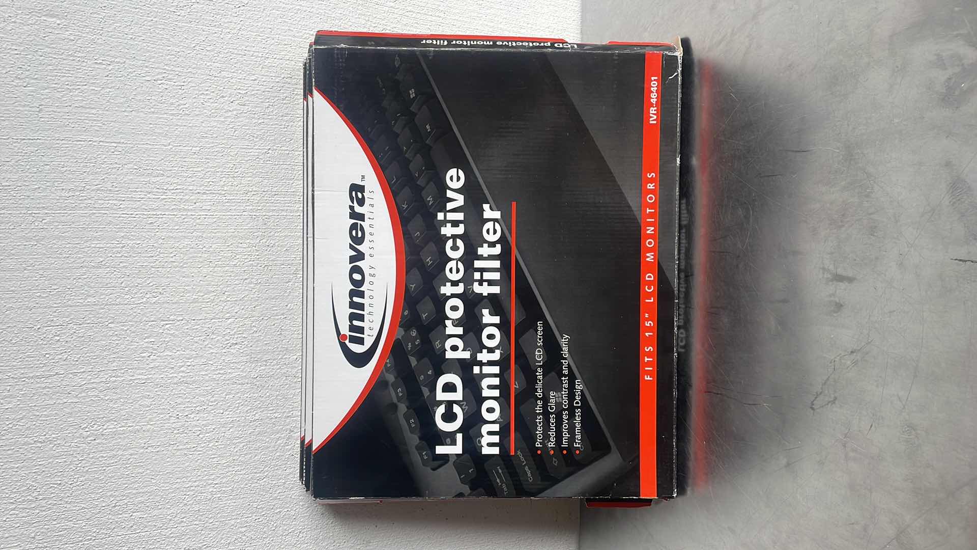 Photo 1 of INNOVERA LCD PROTECTIVE MONITOR FILTER 15" LCD MONITORS (MODEL IVR-46401) 3 PCS