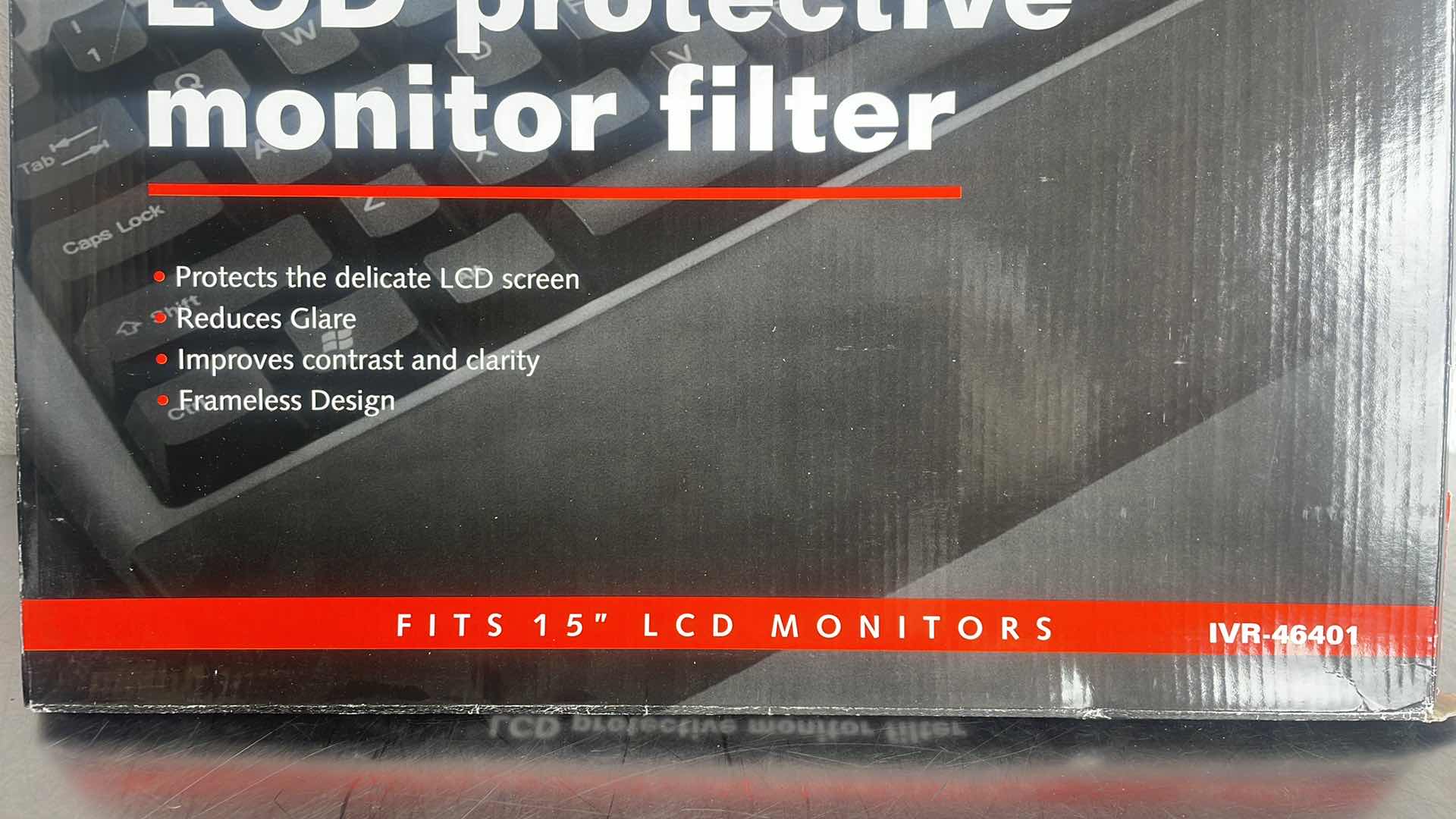 Photo 1 of INNOVERA LCD PROTECTIVE MONITOR FILTER 15" LCD MONITORS (MODEL IVR-46401) 3 PCS