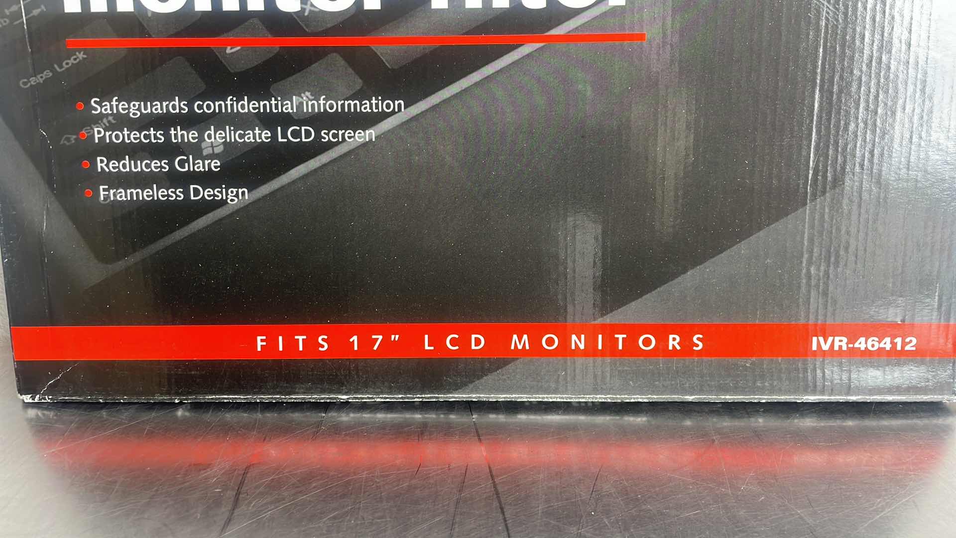 Photo 1 of INNOVERA LCD PROTECTIVE MONITOR FILTER 17" LCD MONITORS (MODEL IVR-46412)