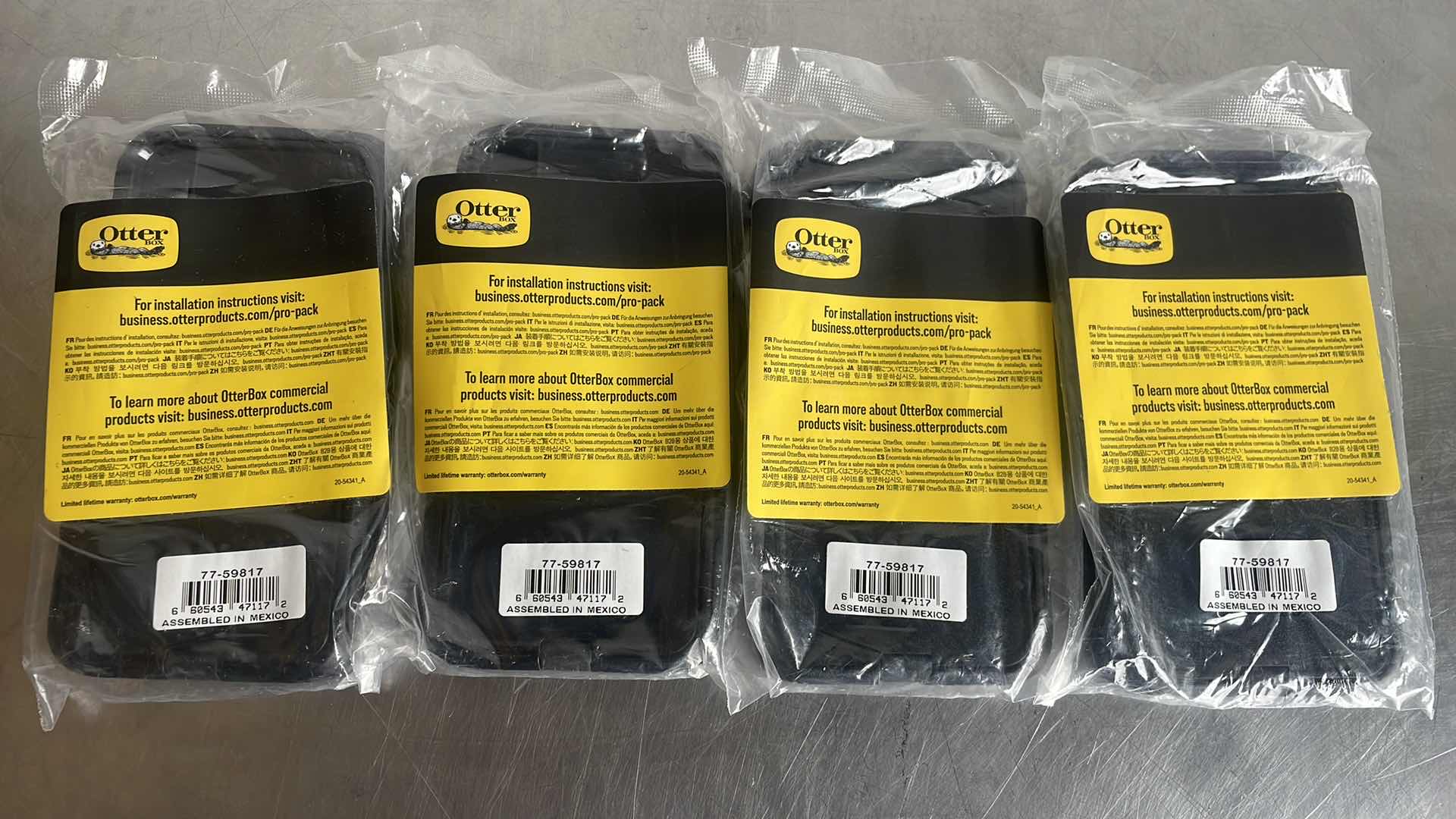 Photo 1 of OTTERBOX COMMUTER SERIES CASE FOR IPHONE XR BLACK 4 PCS