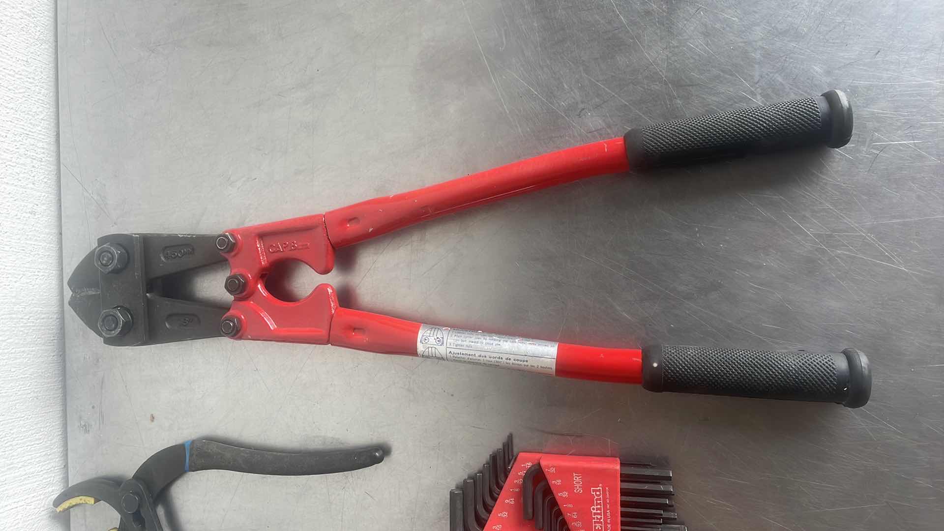 Photo 1 of MISC TOOLS ALLEN KEYS, 16” BOLT CUTTERS, WRENCHES