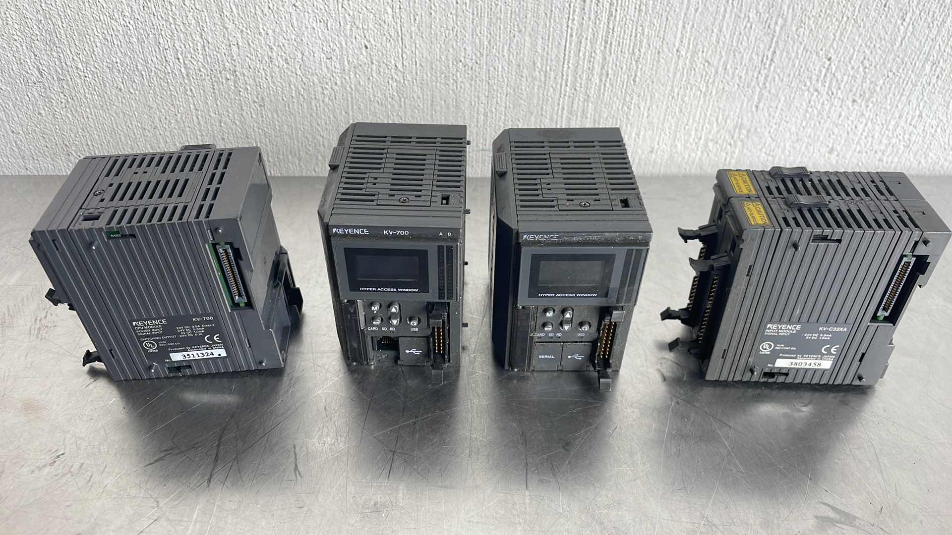 Photo 1 of KEYENCE KV-700 CPU MODULE (3), KEYENCE INPUT MODULE KV-C32XA (2)