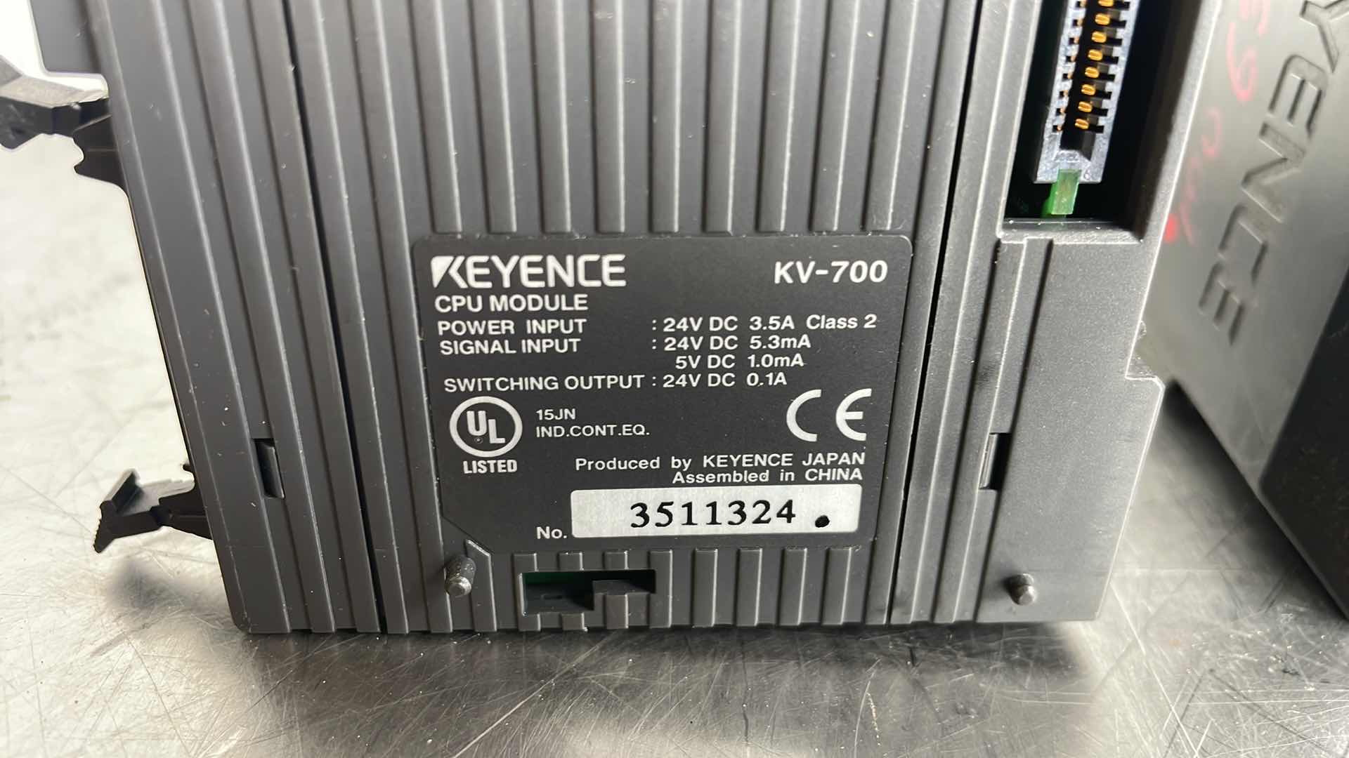 Photo 3 of KEYENCE KV-700 CPU MODULE (3), KEYENCE INPUT MODULE KV-C32XA (2)
