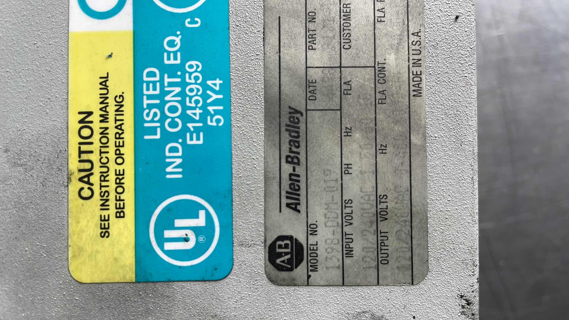 Photo 13 of MICS ELECTRICAL EQUIPMENT SEE PICTURES FOR MODEL NUMBERS