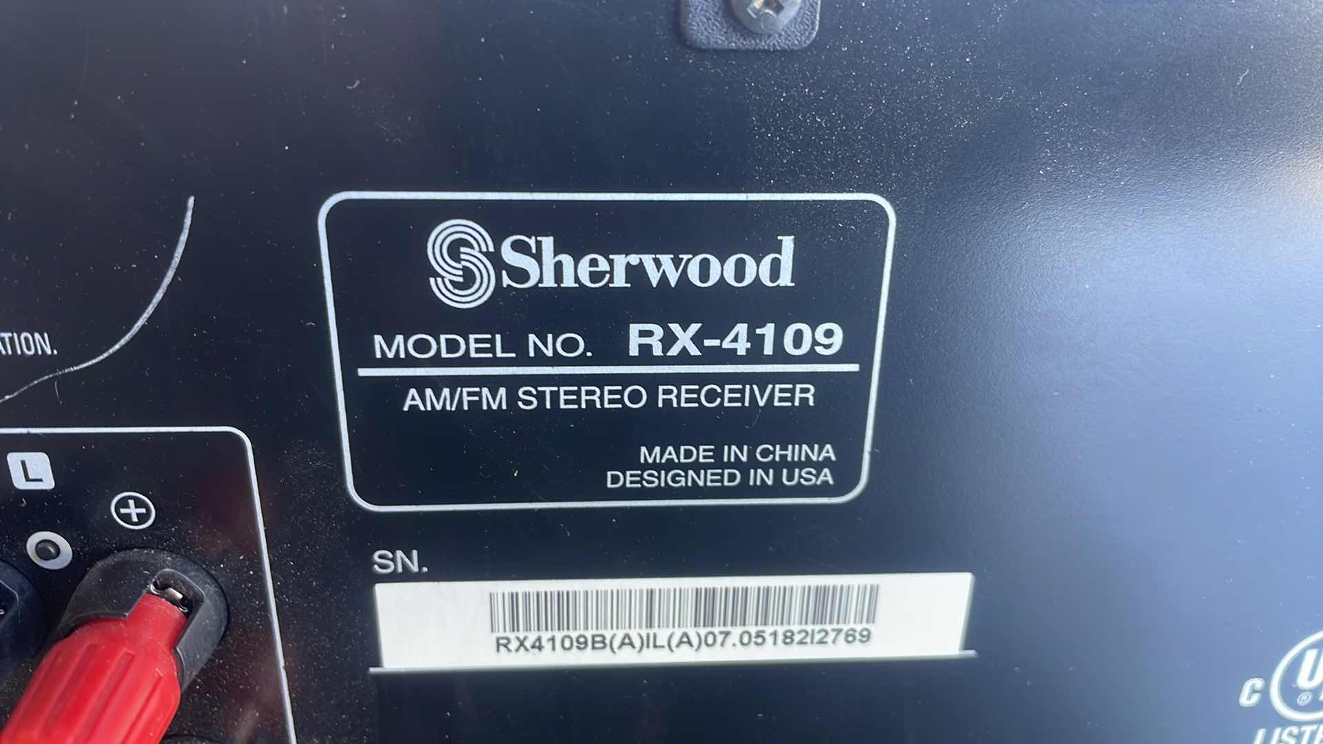 Photo 1 of SHERWOOD AM/FM STEREO RECEIVER RX-4109