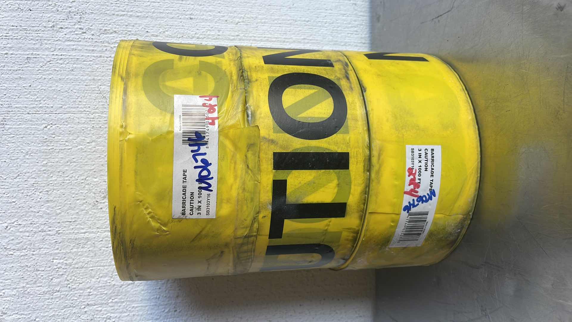Photo 1 of CAUTION BARRICADE TAPE 3”x1000’ 3 ROLLS