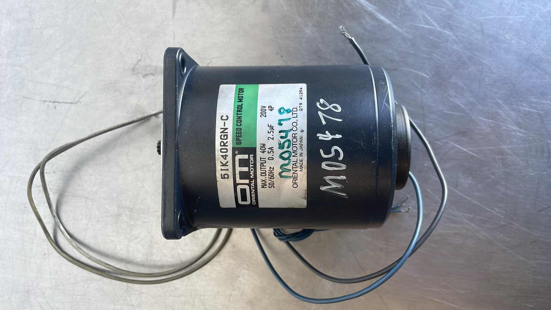 Photo 1 of SPEED CONTROL MOTOR 5IK40RGN-C