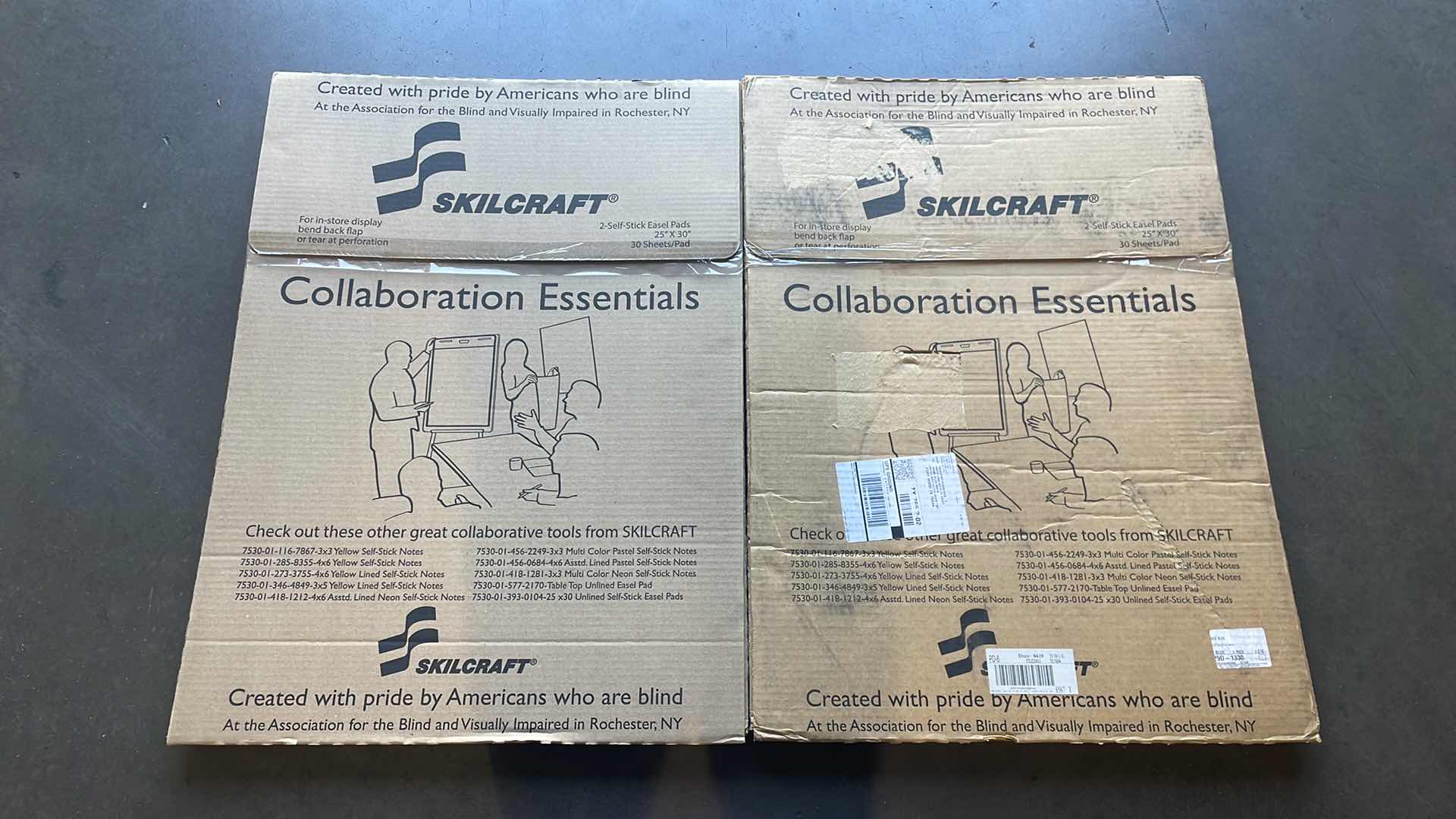 Photo 1 of SKILCRAFT COLLABORATION ESSENTIALS SELF STICK EASEL PADS 25”x30” 30 SHEETS PER PAD