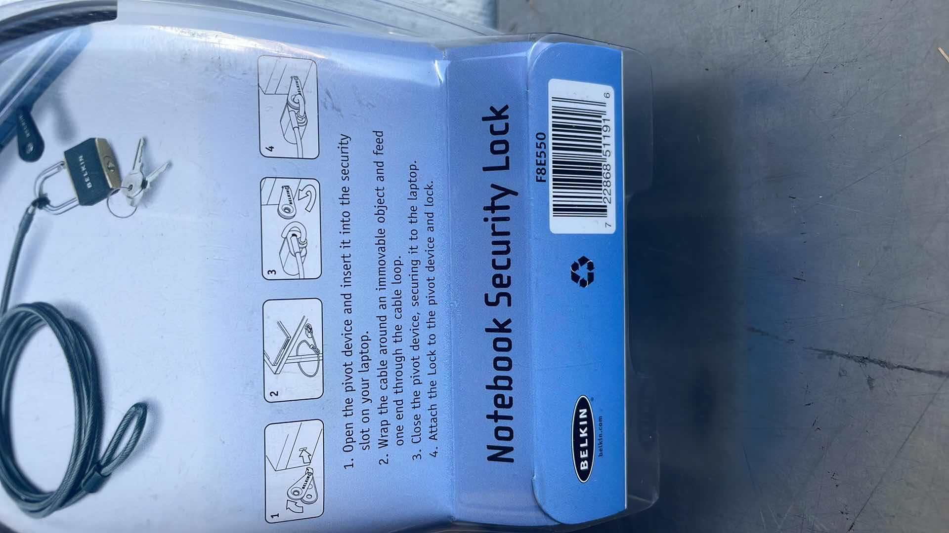 Photo 1 of BELKIN NOTEBOOK SECURITY LOCKS F8E550