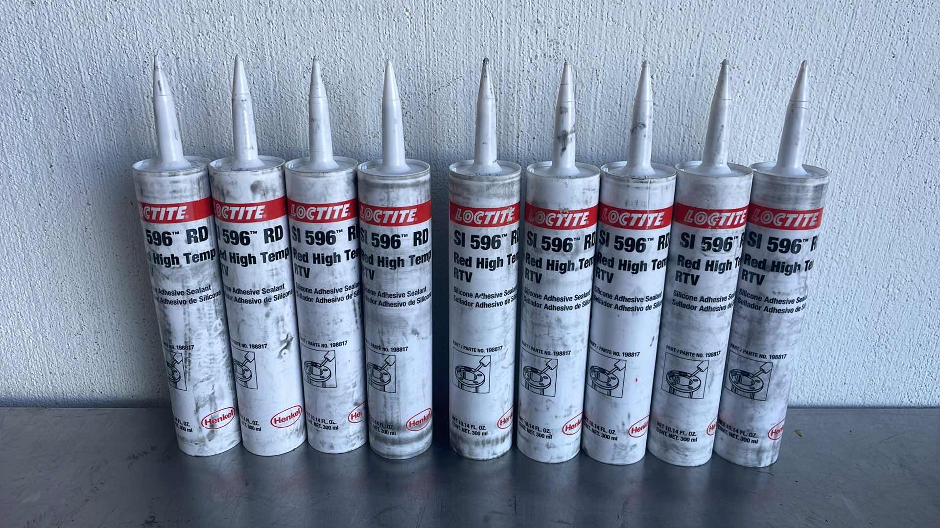 Photo 1 of LOCTITE SI 596 RD RED HIGH TEMP RTV 9 TUBES