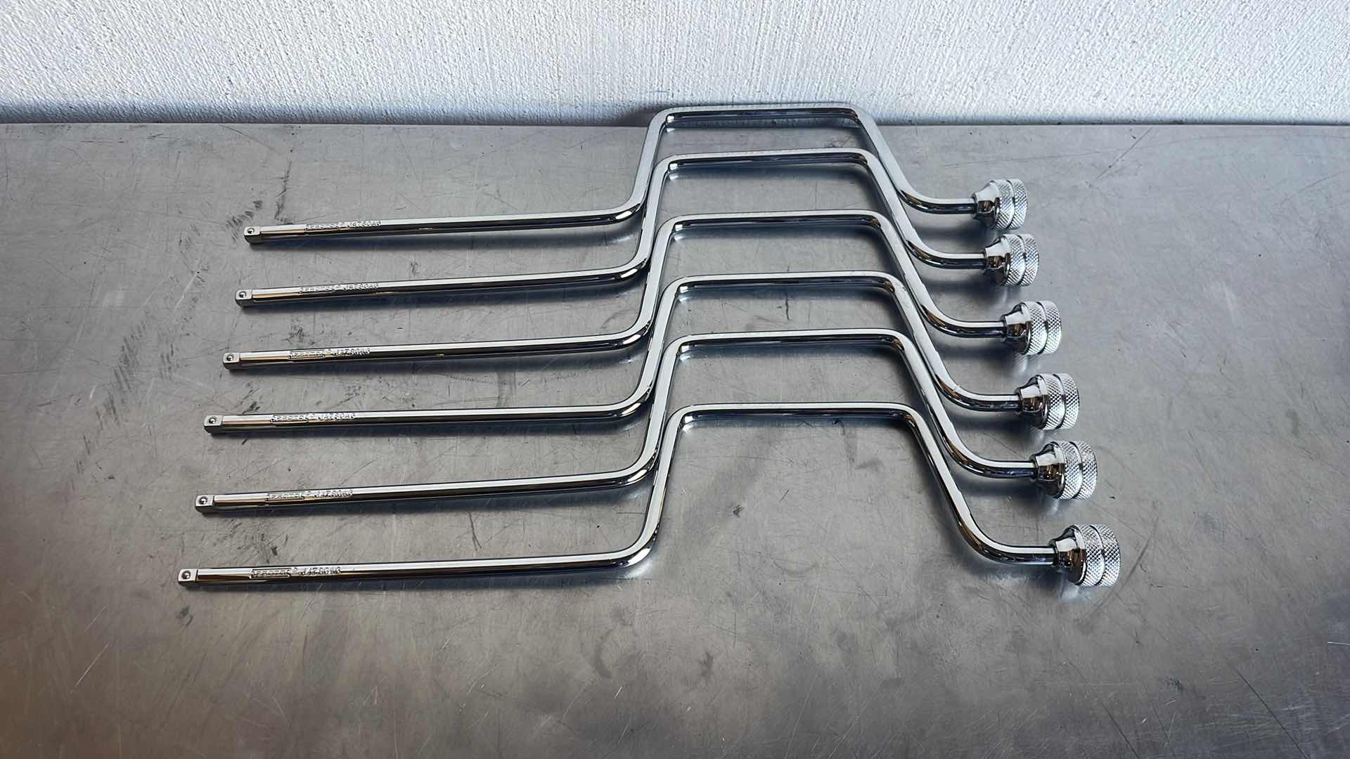 Photo 1 of PROTO J4780AG 1/4" DRIVE 15-1/2-INCH FULL POLISH SPEED HANDLE 6 PCS