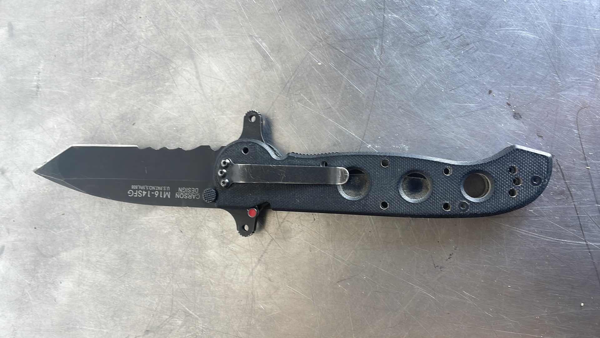 Photo 1 of CRKT M16-14SFG FOLDING KNIFE WITH LINER LOCK: 1.4116 VEFF SERRATIONS BLADE, G10 HANDLE, REVERSIBLE POCKET CLIP, M16-14SFG