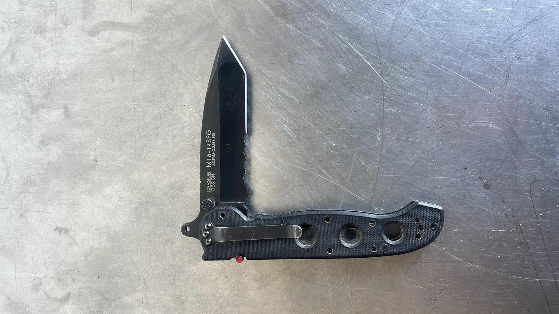 Photo 1 of CRKT M16-14SFG FOLDING KNIFE WITH LINER LOCK: 1.4116 VEFF SERRATIONS BLADE, G10 HANDLE, REVERSIBLE POCKET CLIP, M16-14SFG