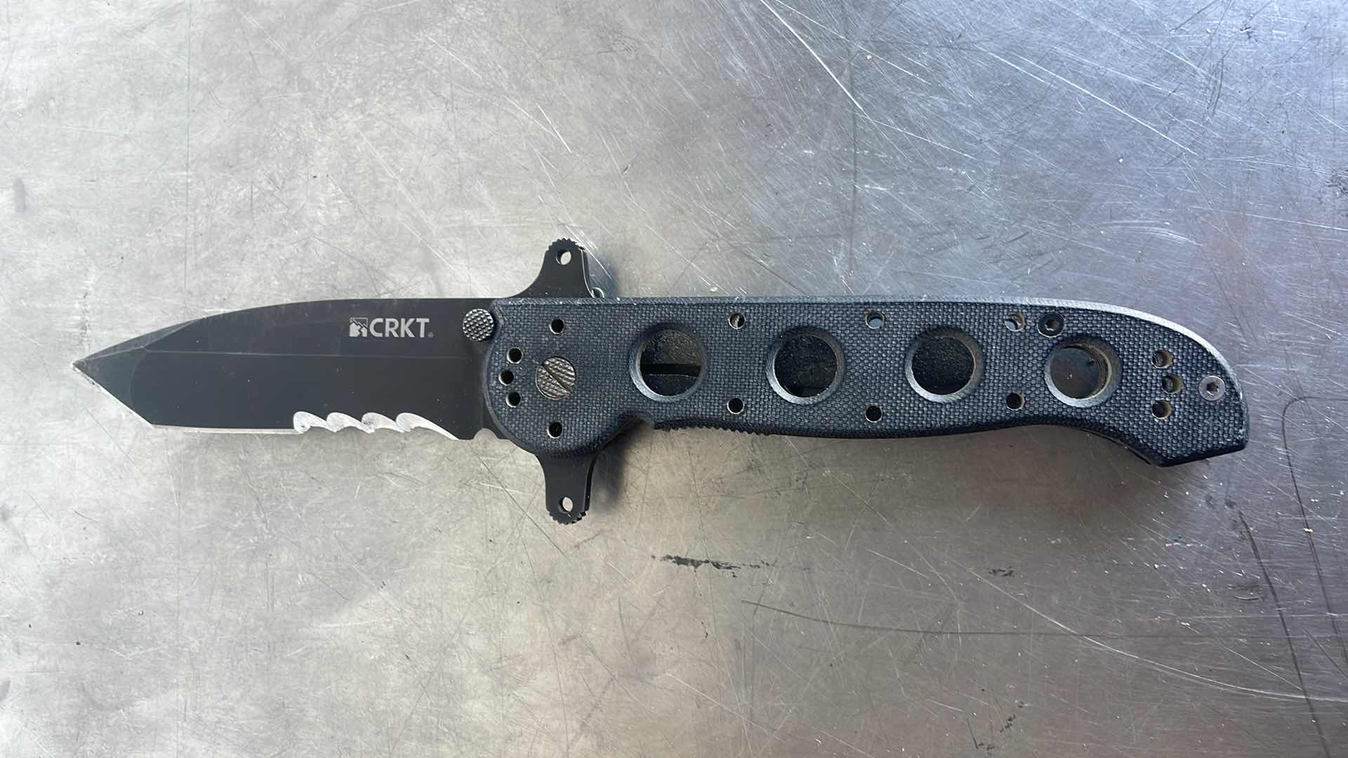 Photo 1 of CRKT M16-14SFG FOLDING KNIFE WITH LINER LOCK: 1.4116 VEFF SERRATIONS BLADE, G10 HANDLE, REVERSIBLE POCKET CLIP, M16-14SFG