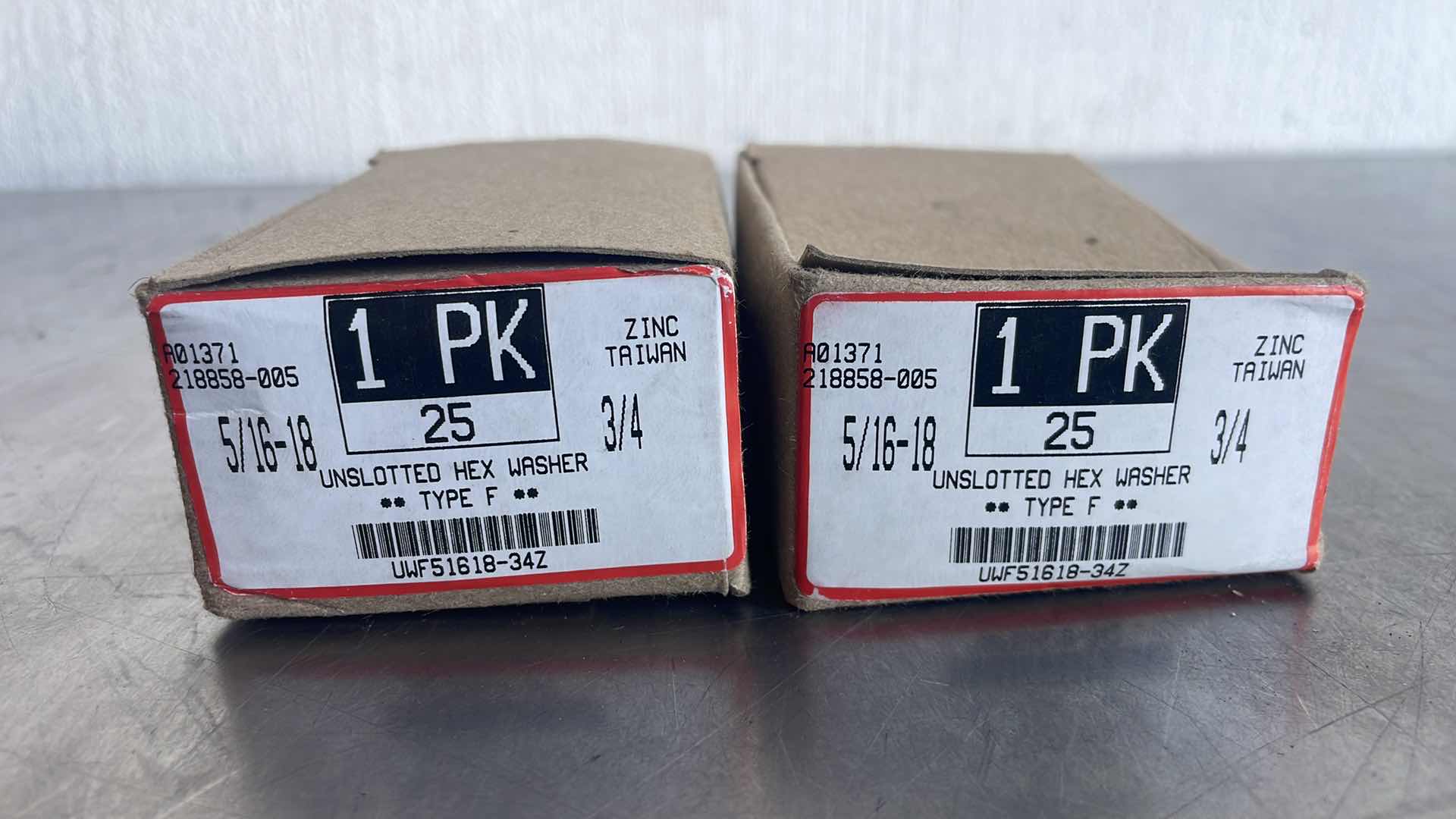 Photo 1 of 5/16"-18 X 3/4" UNSLOTTED HEX WASHER PACK OF 50