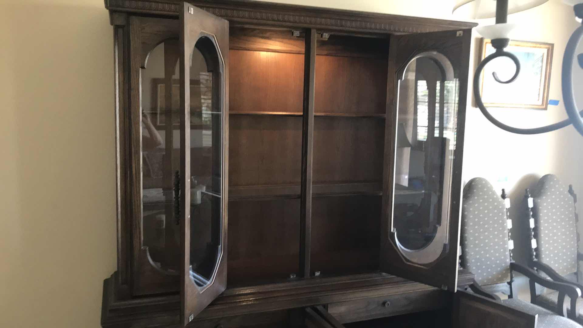 Photo 1 of LIGHTED WOOD BUFFET 70” X 18” H77”