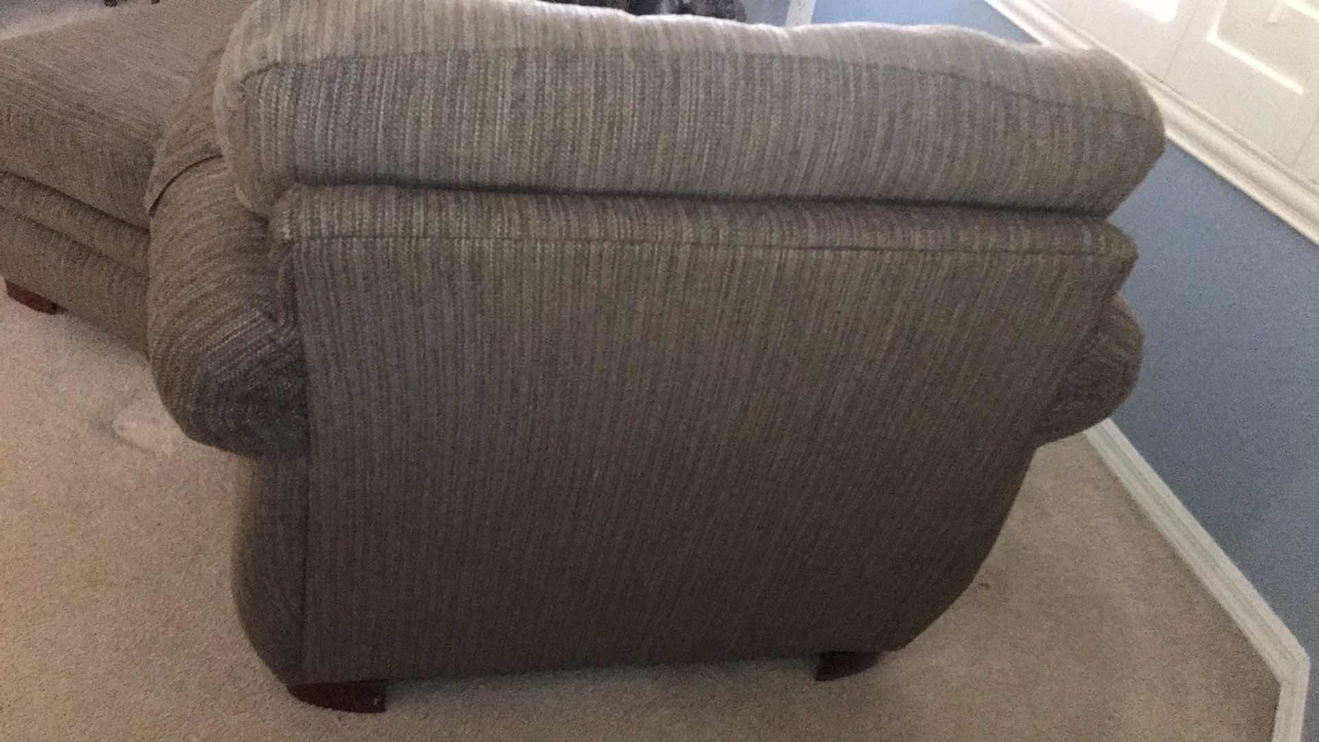 Photo 1 of LA-Z-BOY FABRIC CHAIR AND OTTOMAN