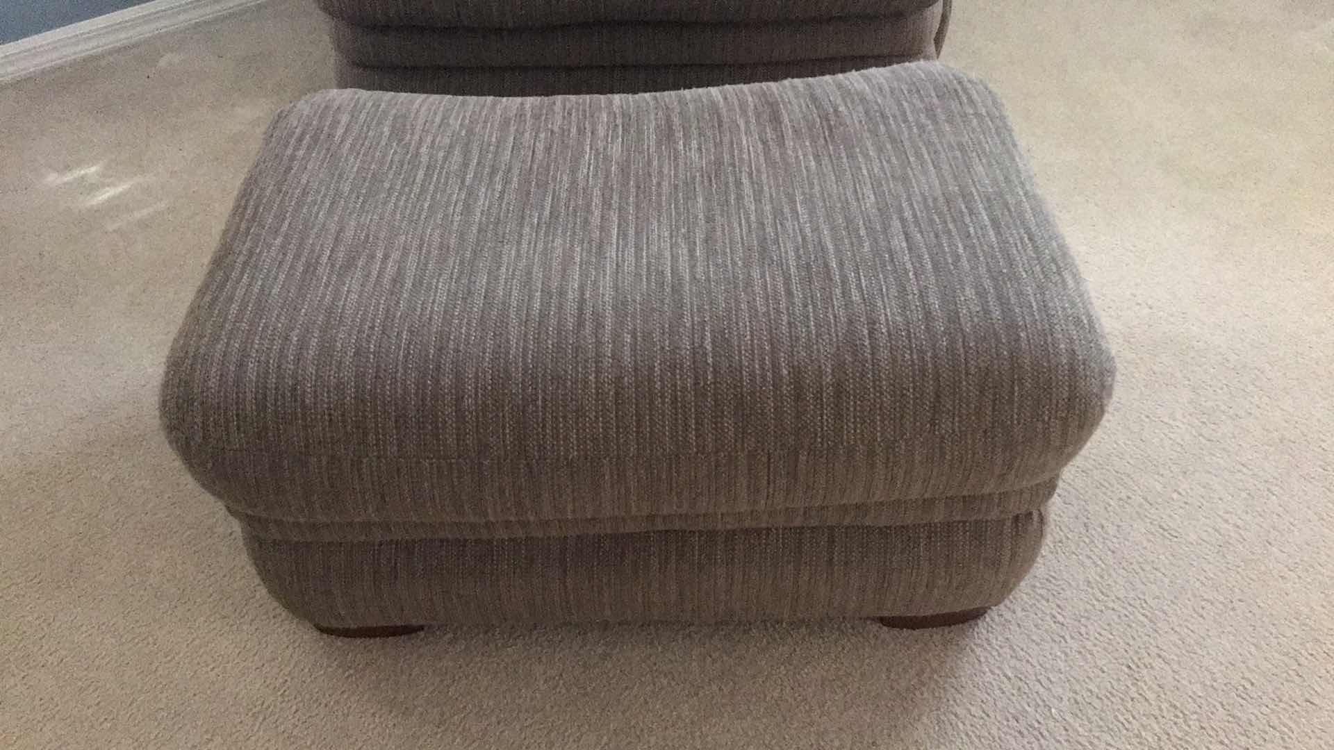 Photo 1 of LA-Z-BOY FABRIC CHAIR AND OTTOMAN