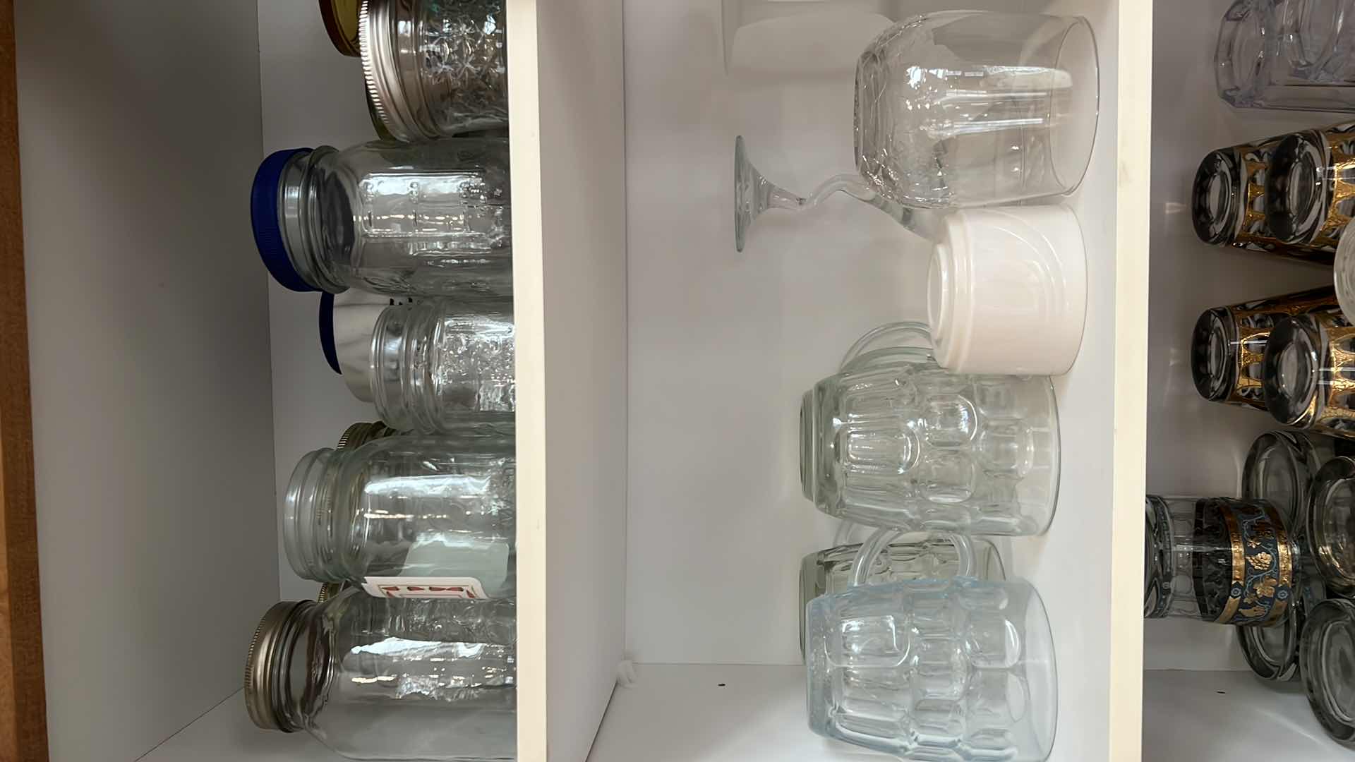 Photo 1 of CONTENTS OF KITCHEN CABINET (GLASSWARE, COFFEE CUPS)