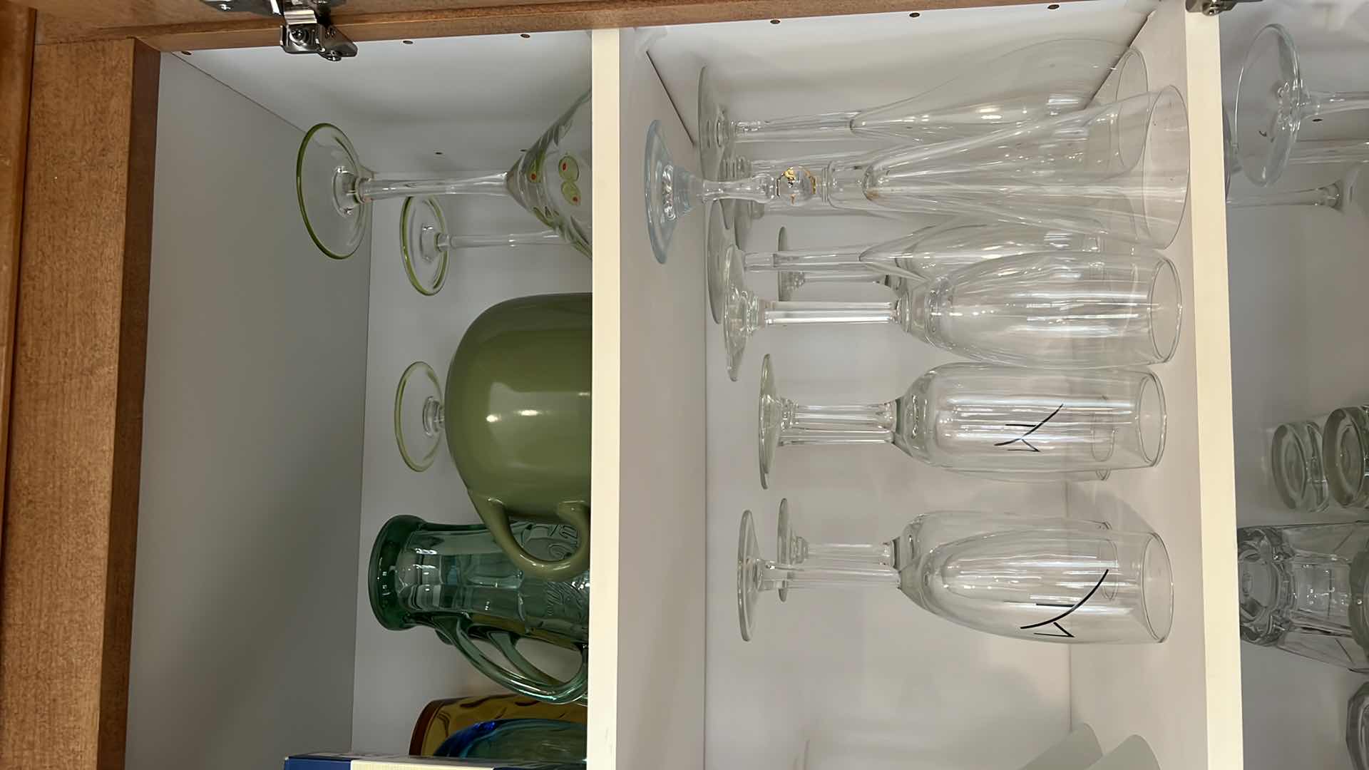 Photo 1 of CONTENTS OF KITCHEN CABINET (GLASSWARE, COFFEE CUPS)
