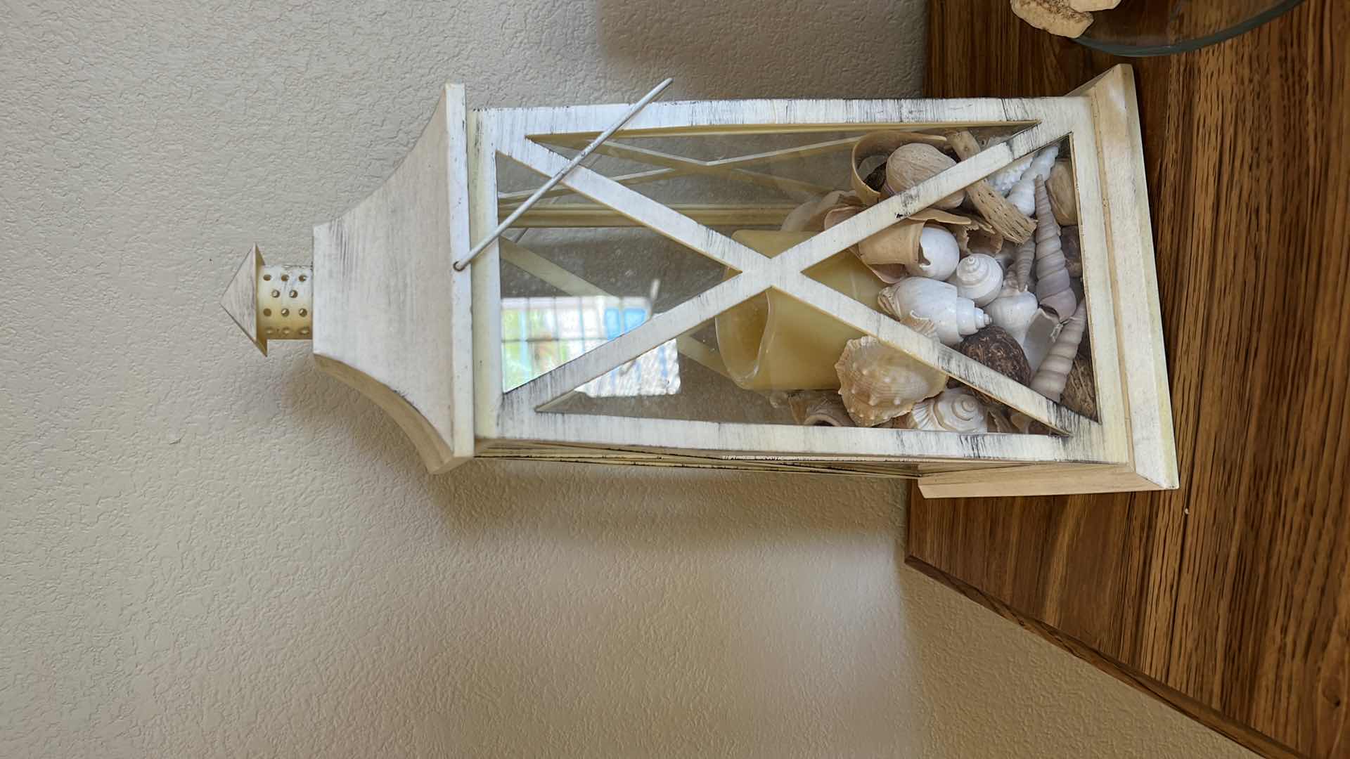 Photo 1 of LIGHTHOUSE CANDLEHOLDERS, GLASS PLATE W WHITE CANDLES