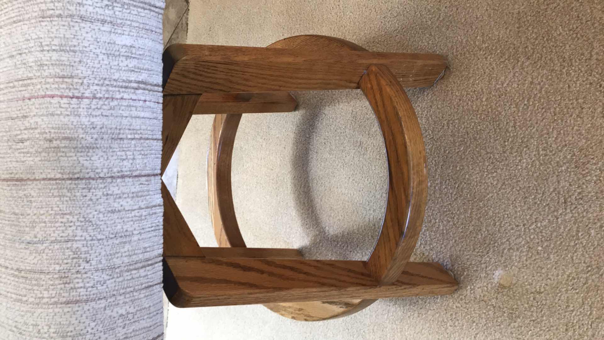Photo 2 of OAK BAR STOOL H 46”