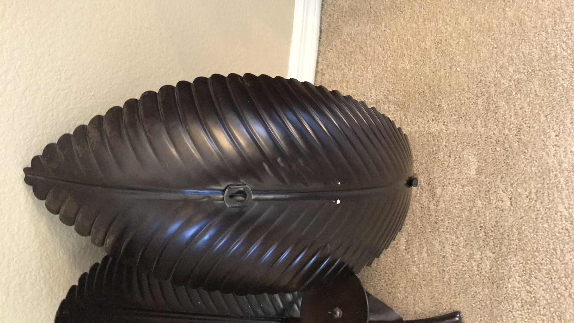 Photo 1 of METAL PALM SCONCES TWO H 23”