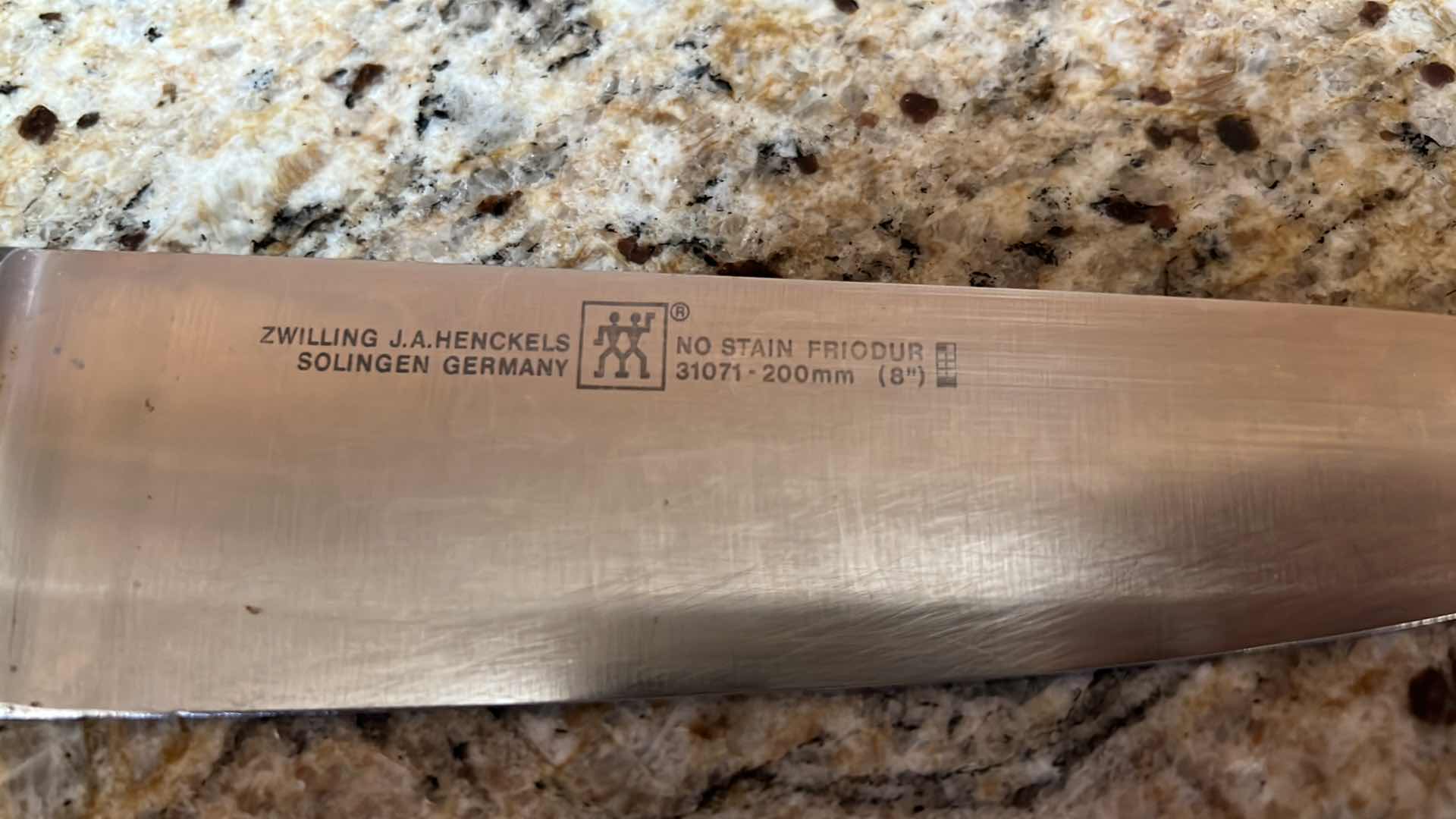 Photo 1 of HENCKELS KNIFES W WOOD HOLDER, WOOD SALT/PEPPER SHAKERS