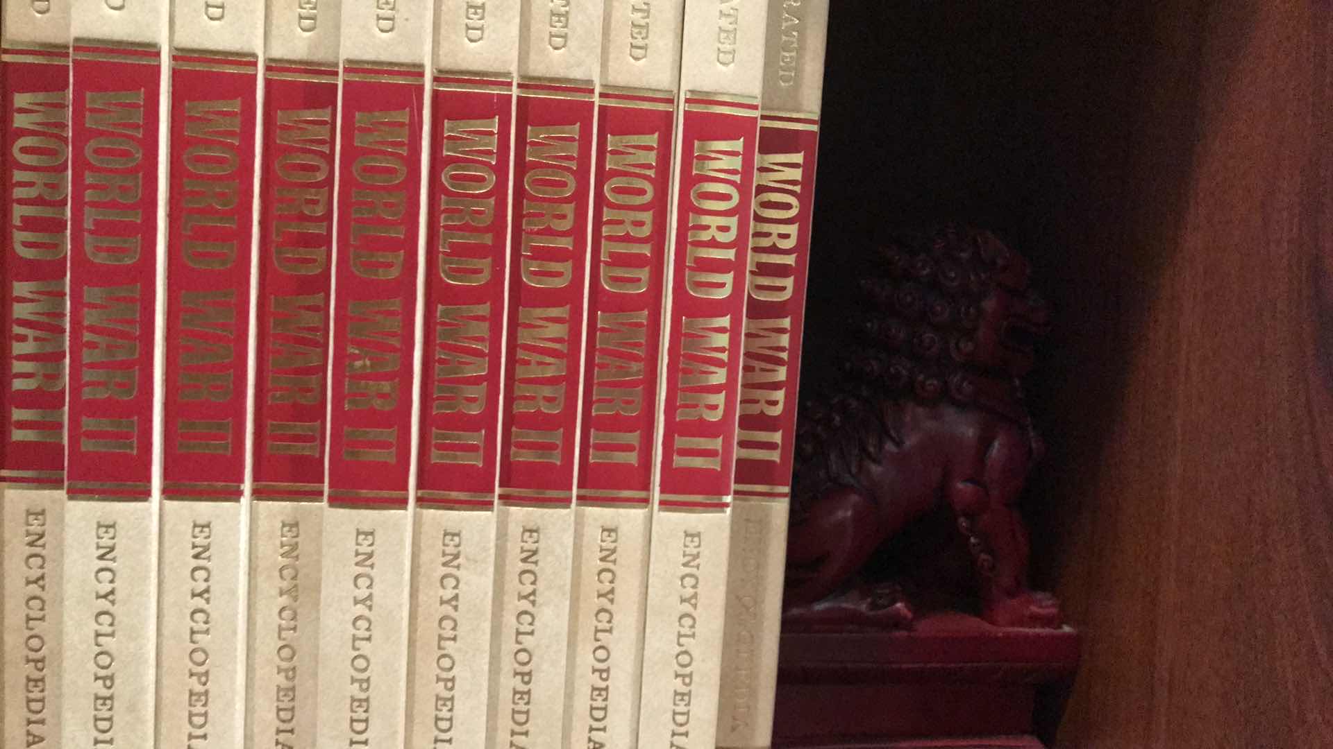 Photo 3 of WORLD WAR II ENCYCLOPEDIAS W BOOKENDS