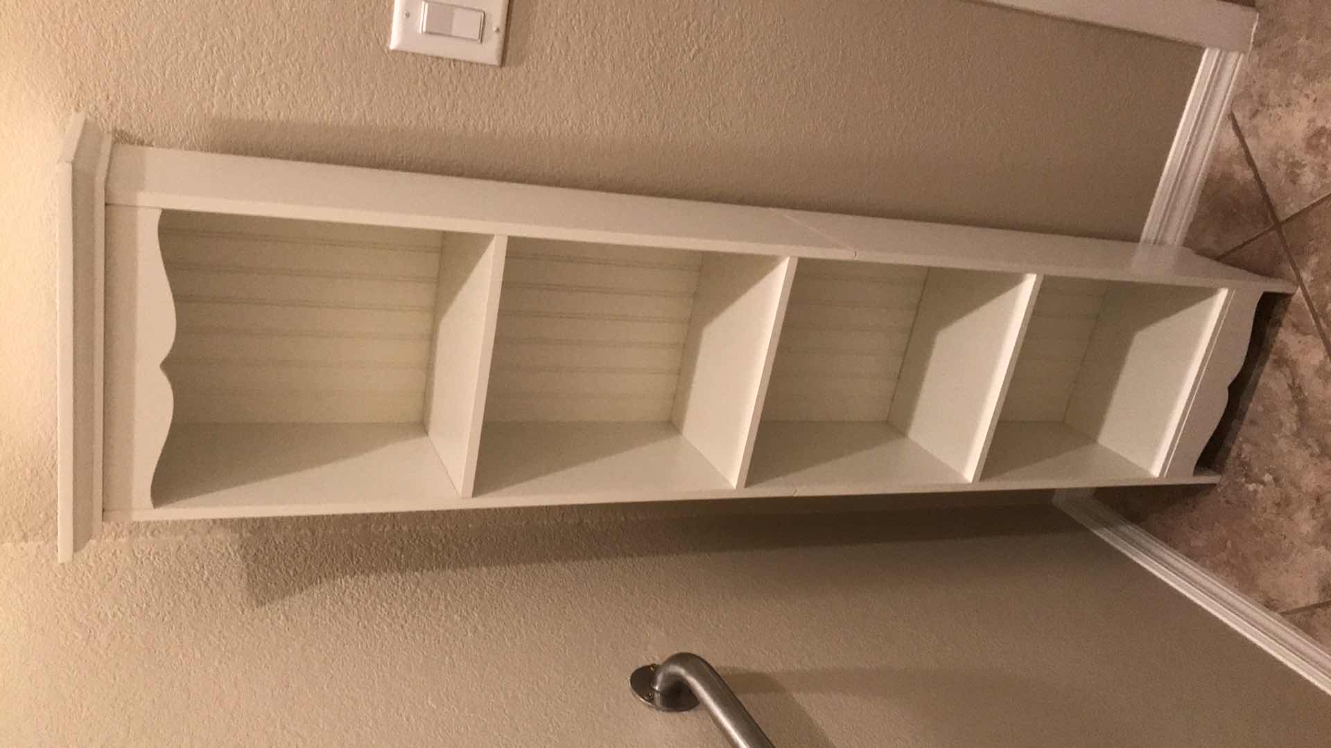 Photo 1 of WHITE BOOK SHELF 14” X 8” H 60”