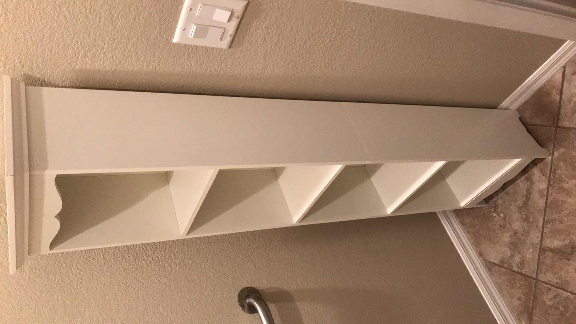 Photo 1 of WHITE BOOK SHELF 14” X 8” H 60”