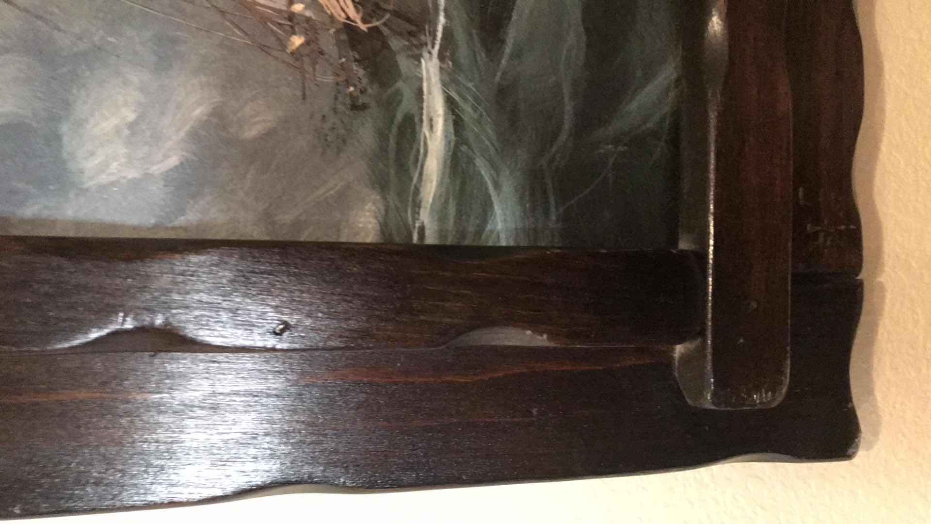 Photo 3 of FRAMED ARTWORK SHIP AT SEA 25” X 32”