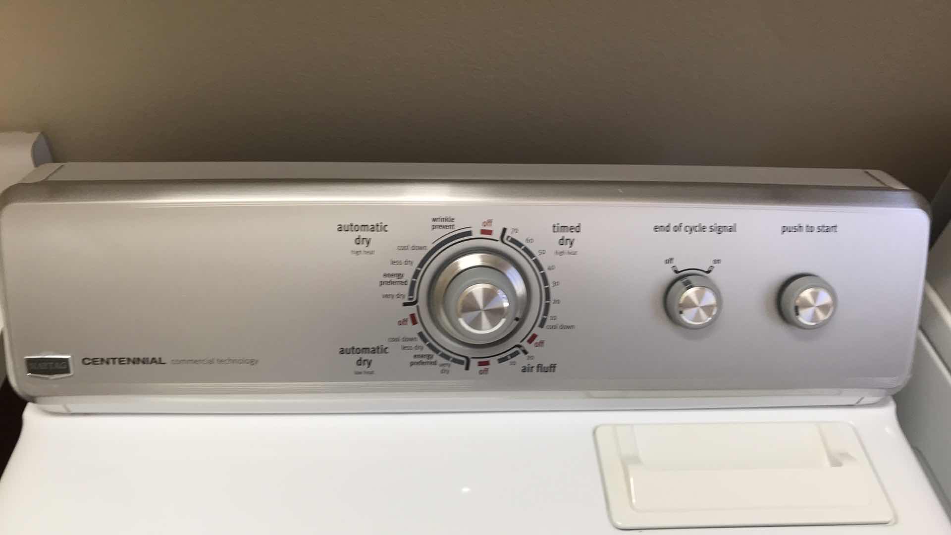 Photo 1 of MAYTAG CENTENNIAL WHITE GAS DRYER