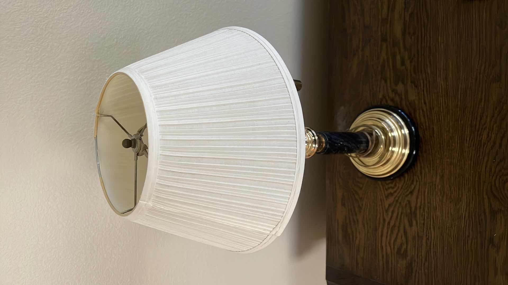 Photo 1 of BRASS W MARBLE SWING ARM DESK LAMP H24”