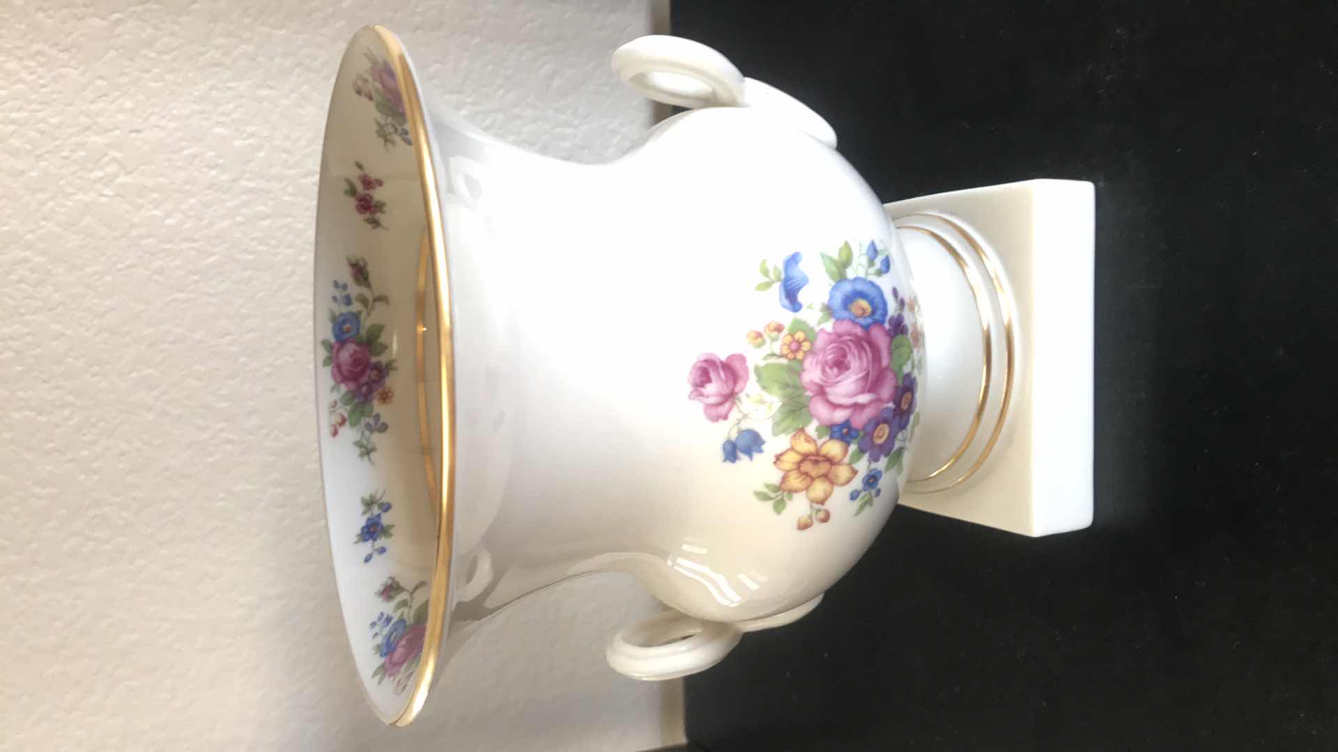 Photo 1 of LENOX PORCELAIN ROSE VASE