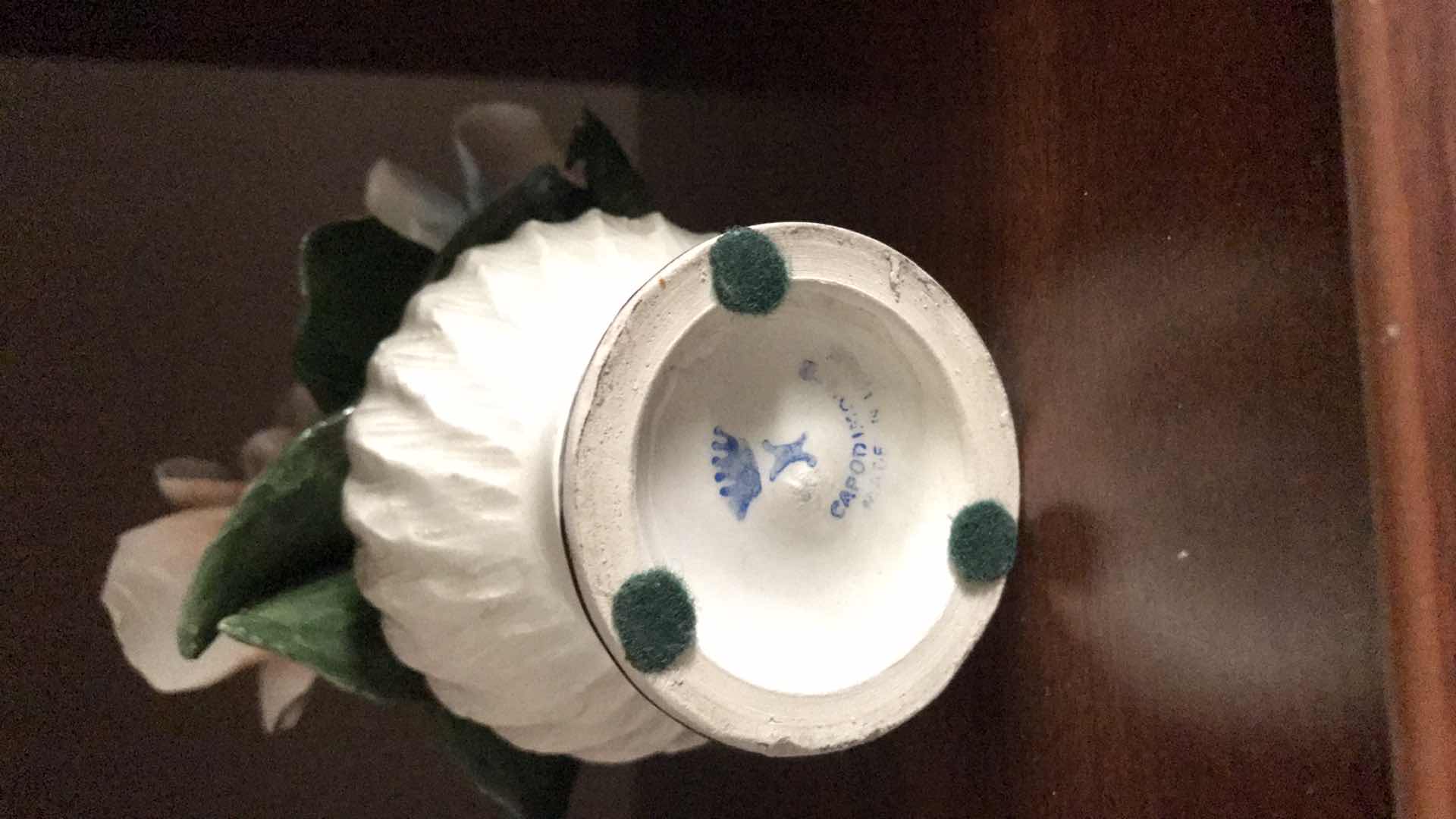 Photo 1 of CAPODIMONTE PORCELAIN FLOWERS H 7”