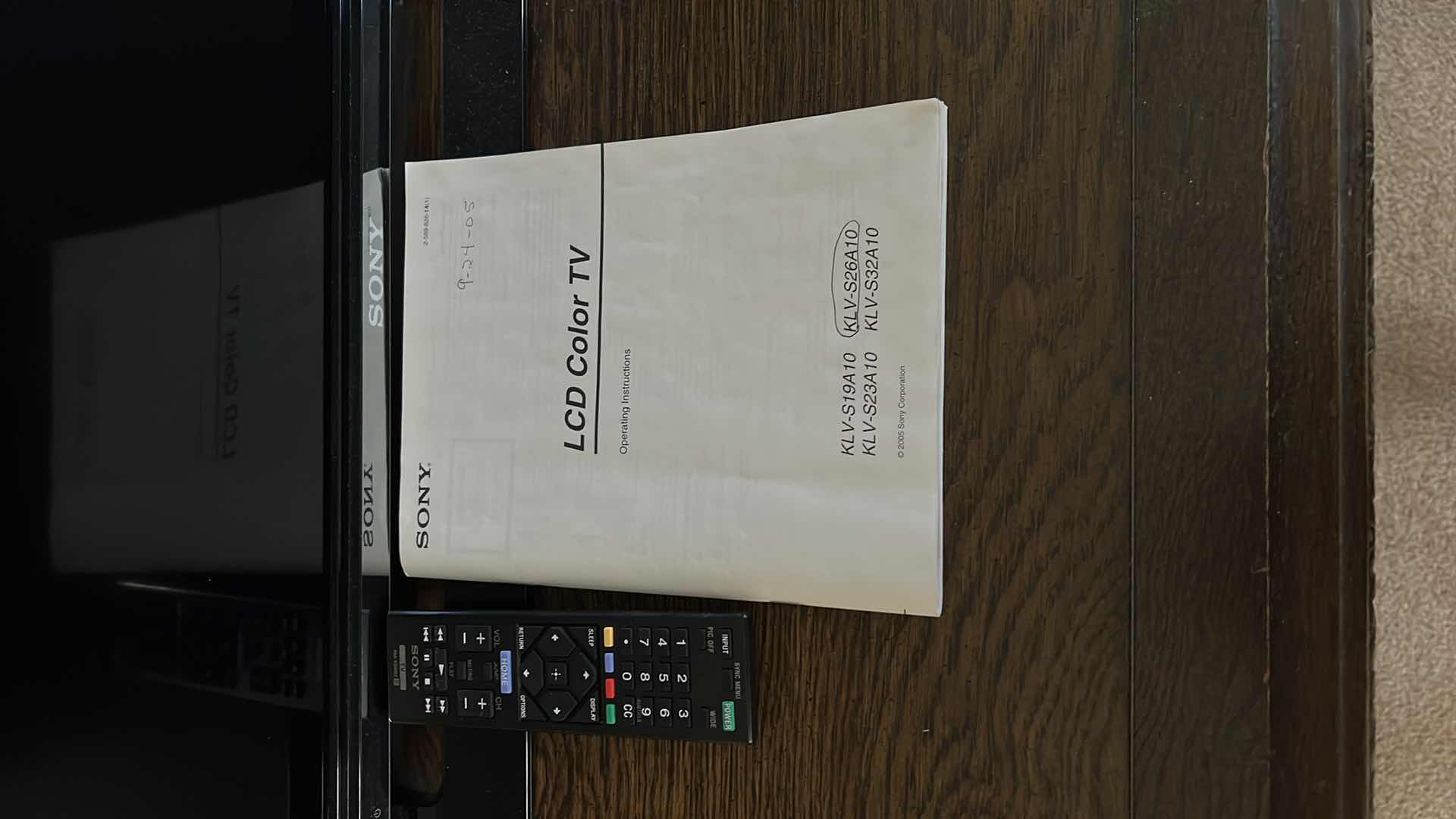 Photo 1 of 46” SONY BRAVIA LCD COLOR TV W REMOTE