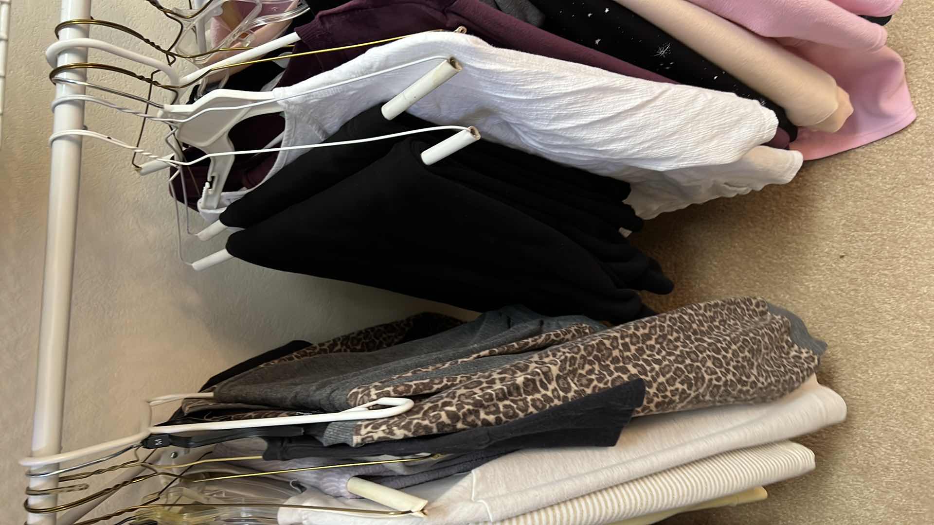 Photo 1 of LADIES 2 RACKS OF CLOTHES (SIZE S-L)