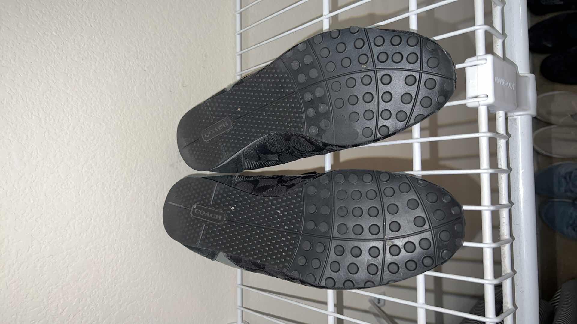 Photo 6 of LADIES BLACK COACH SHOES (SIZE 8)