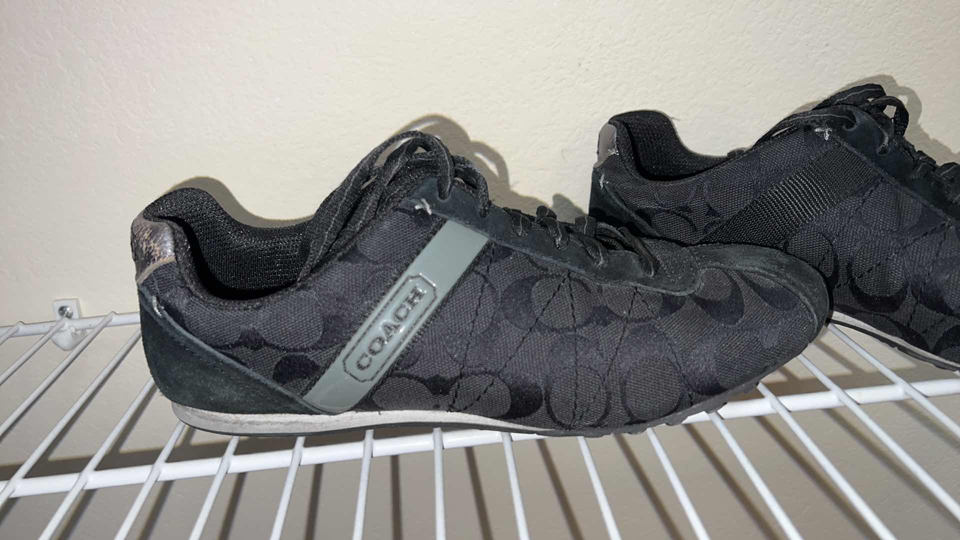 Photo 1 of LADIES BLACK COACH SHOES (SIZE 8)