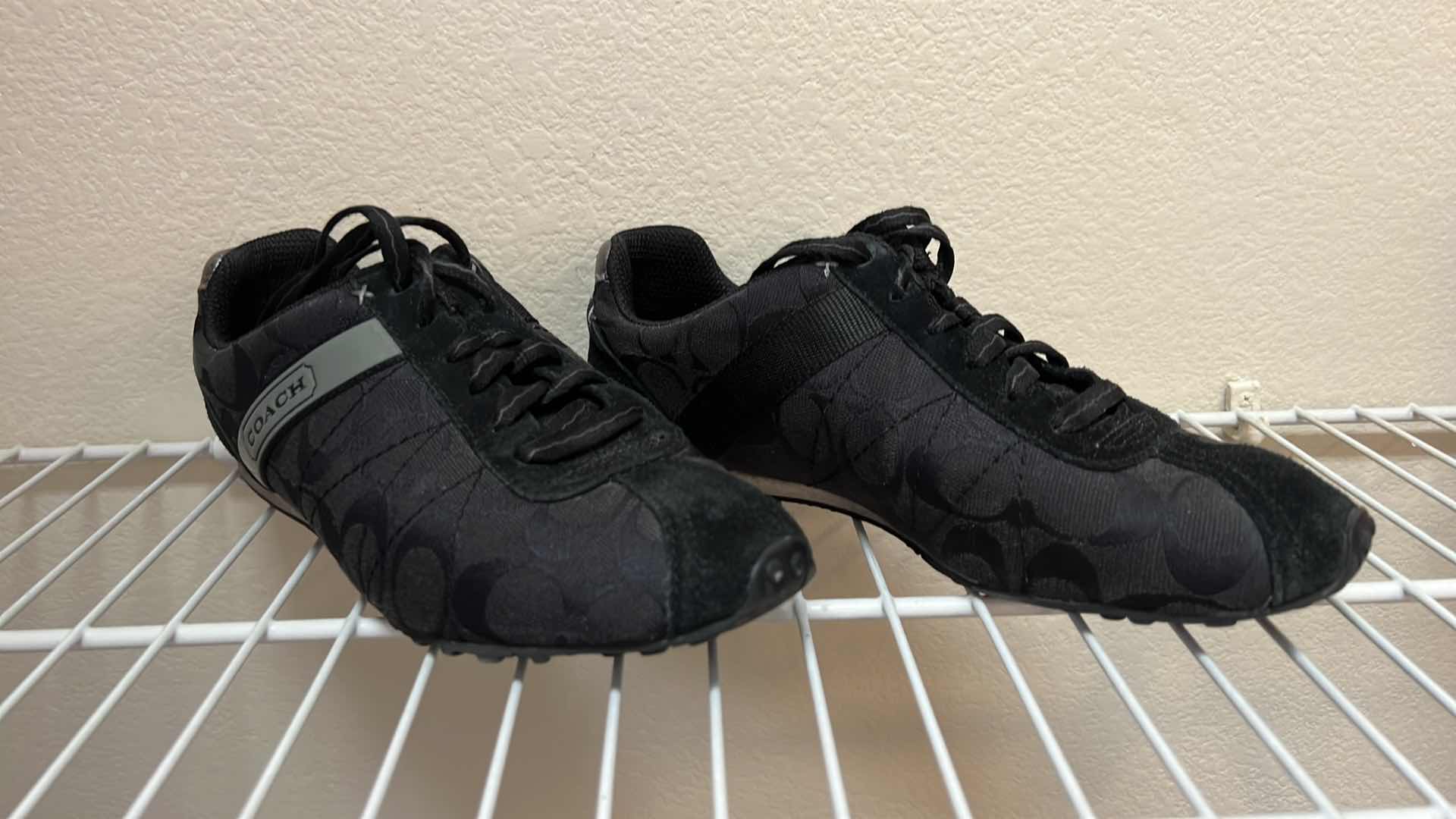 Photo 1 of LADIES BLACK COACH SHOES (SIZE 8)