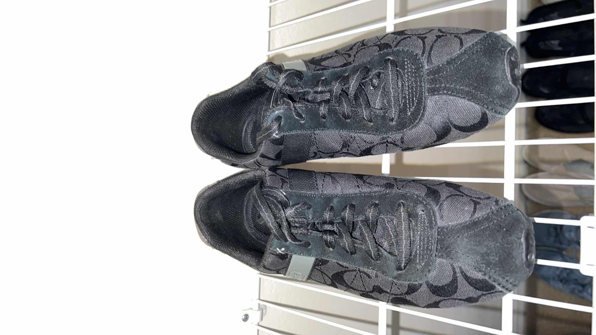 Photo 3 of LADIES BLACK COACH SHOES (SIZE 8)