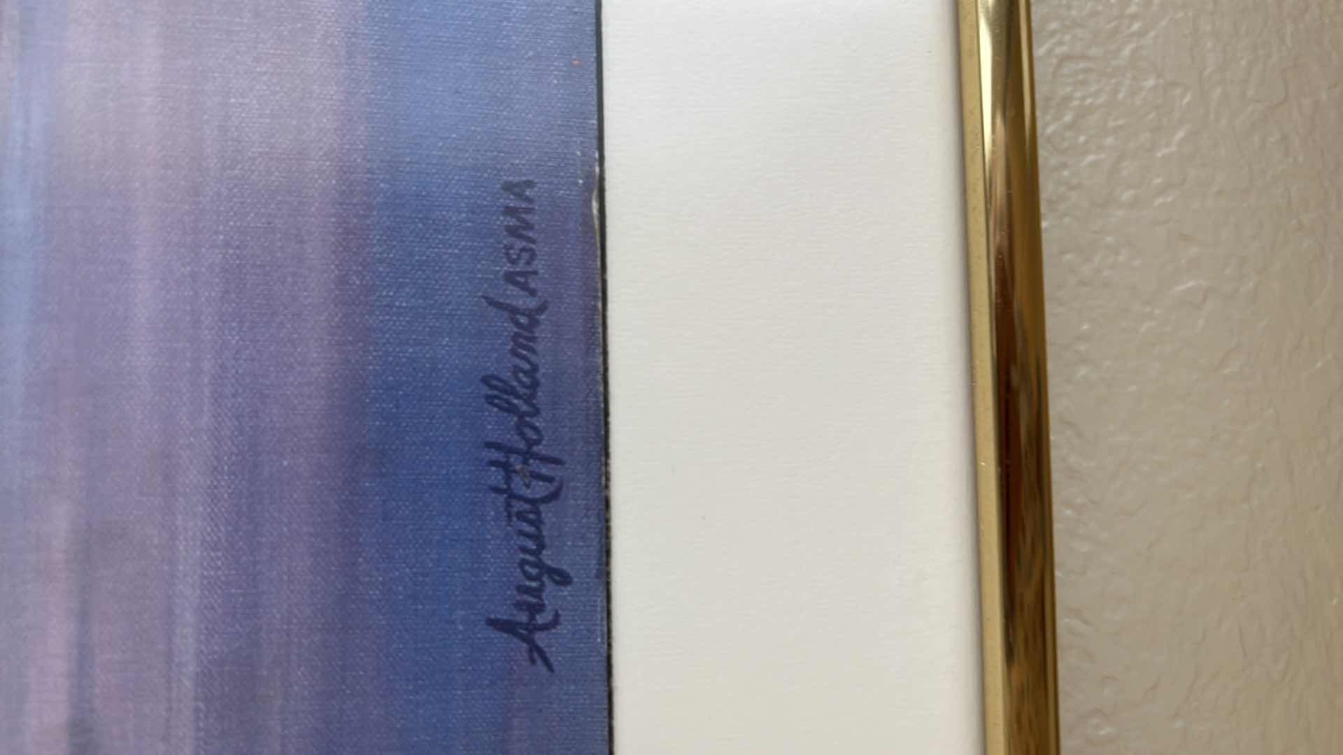 Photo 1 of FRAMED SEAGULLS BY THE SEA ARTWORK ARTIST SIGNED 28” x 21”