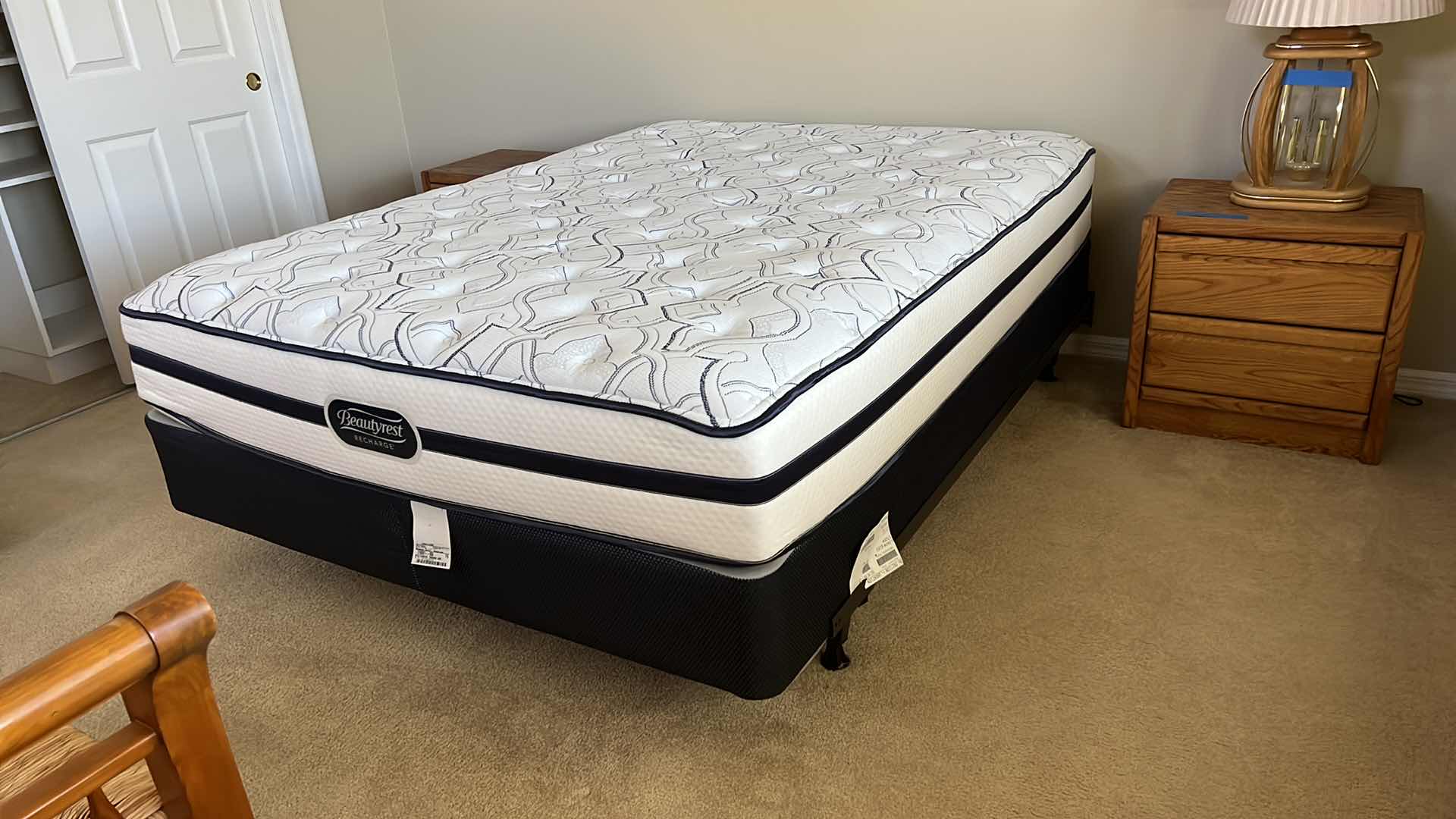 Photo 1 of BEAUTYREST RECHARGE QUEEN MATTRESS AND BOX SPRING W BED FRAME