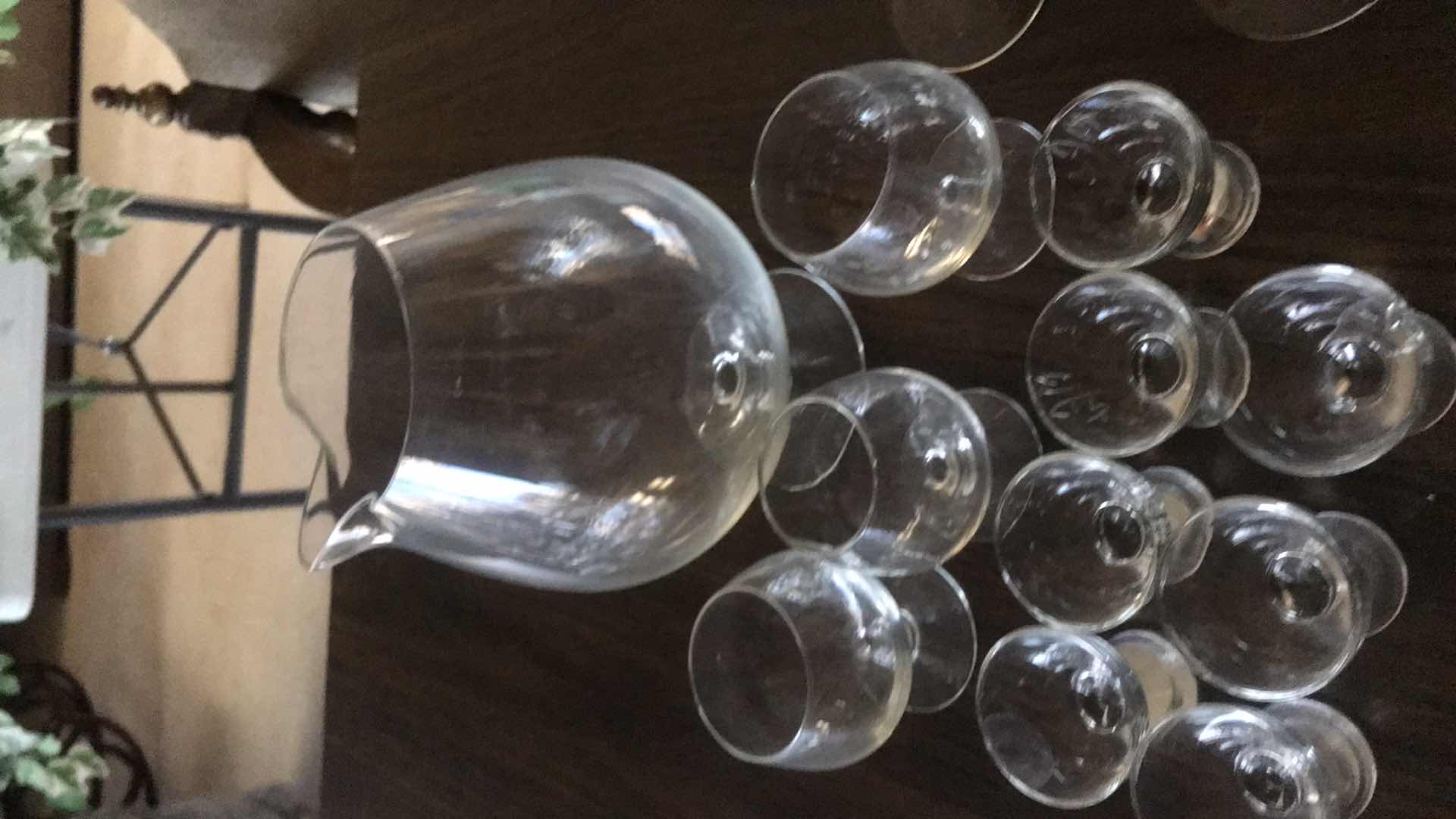 Photo 1 of ASSORTED CORDIAL GLASSES COLORED WINE STEMWARE