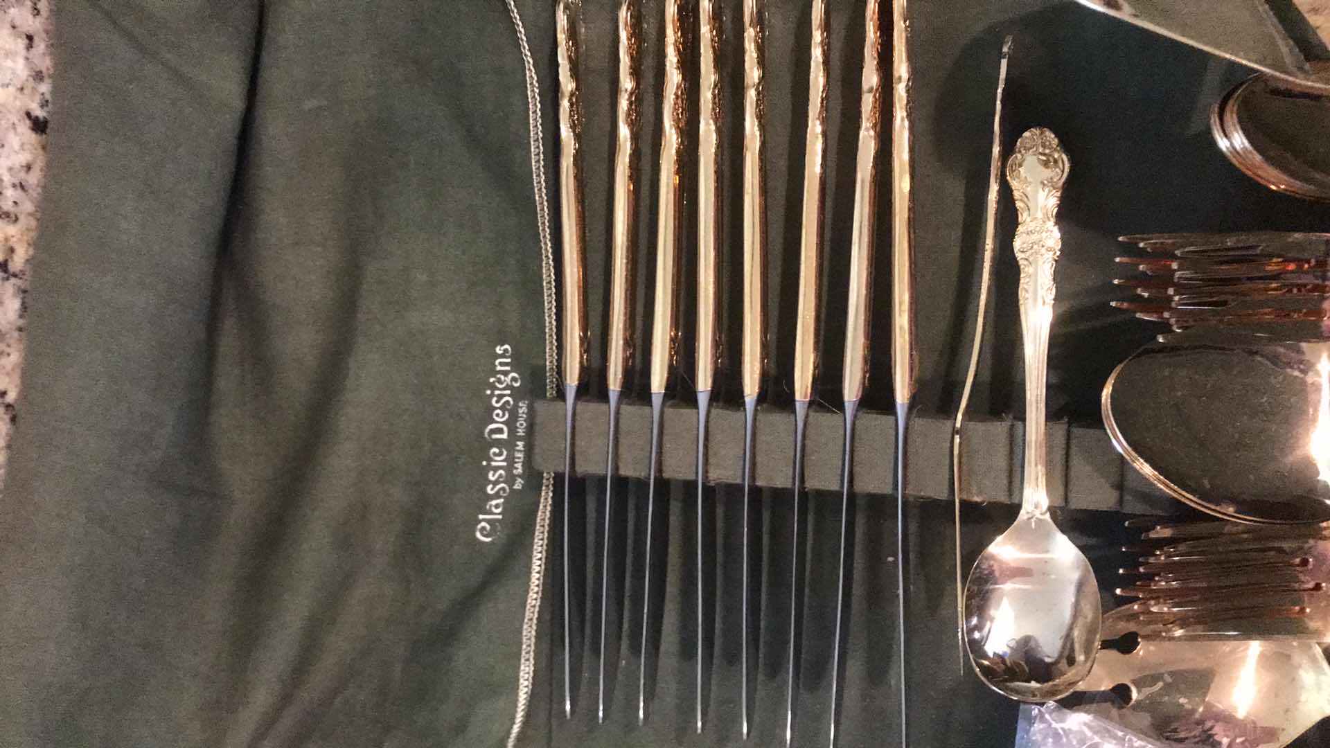 Photo 2 of CAMBRIDGE SILVERSMITHS GOLD ALYSSA FLATWARE