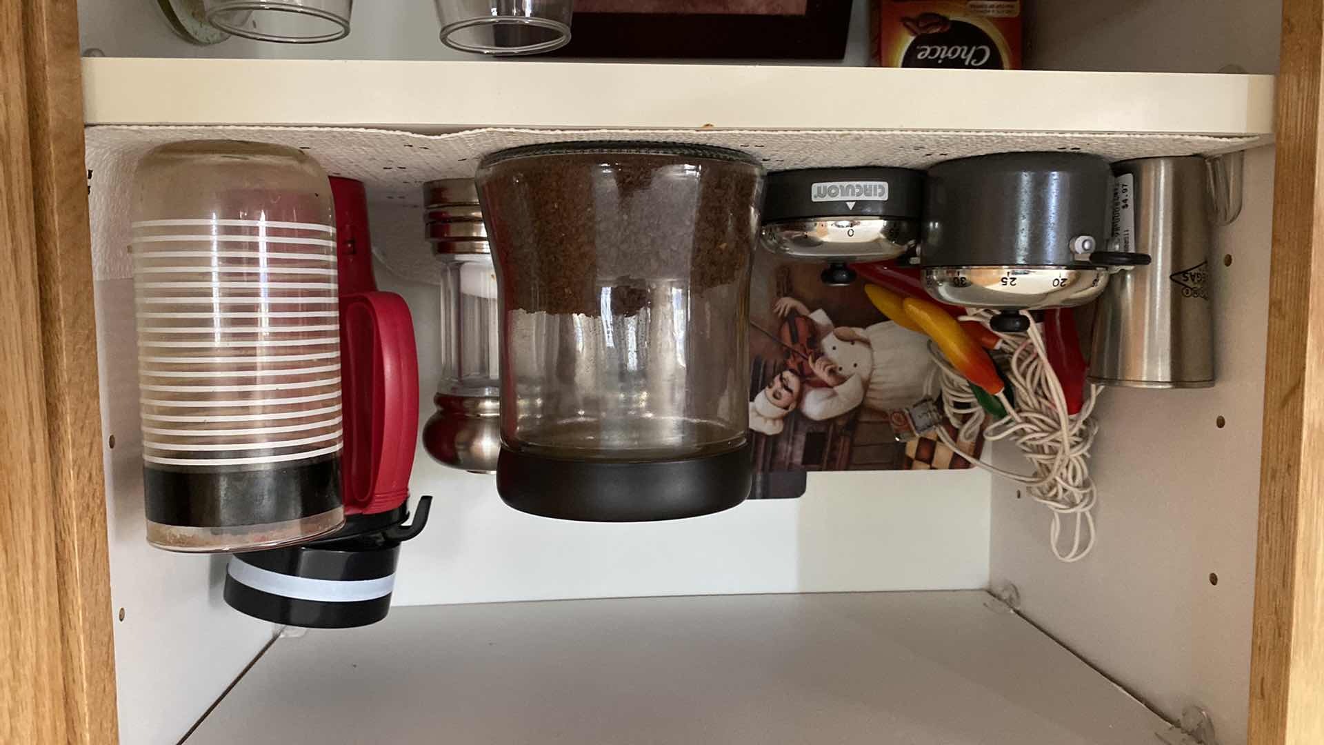 Photo 1 of CONTENTS OF KITCHEN CABINET