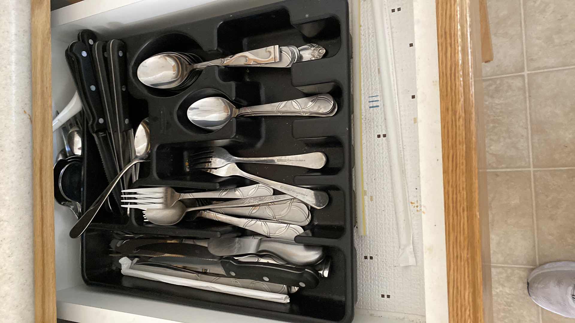 Photo 1 of CONTENTS OF SILVERWARE DRAWER & CABINET BELOW